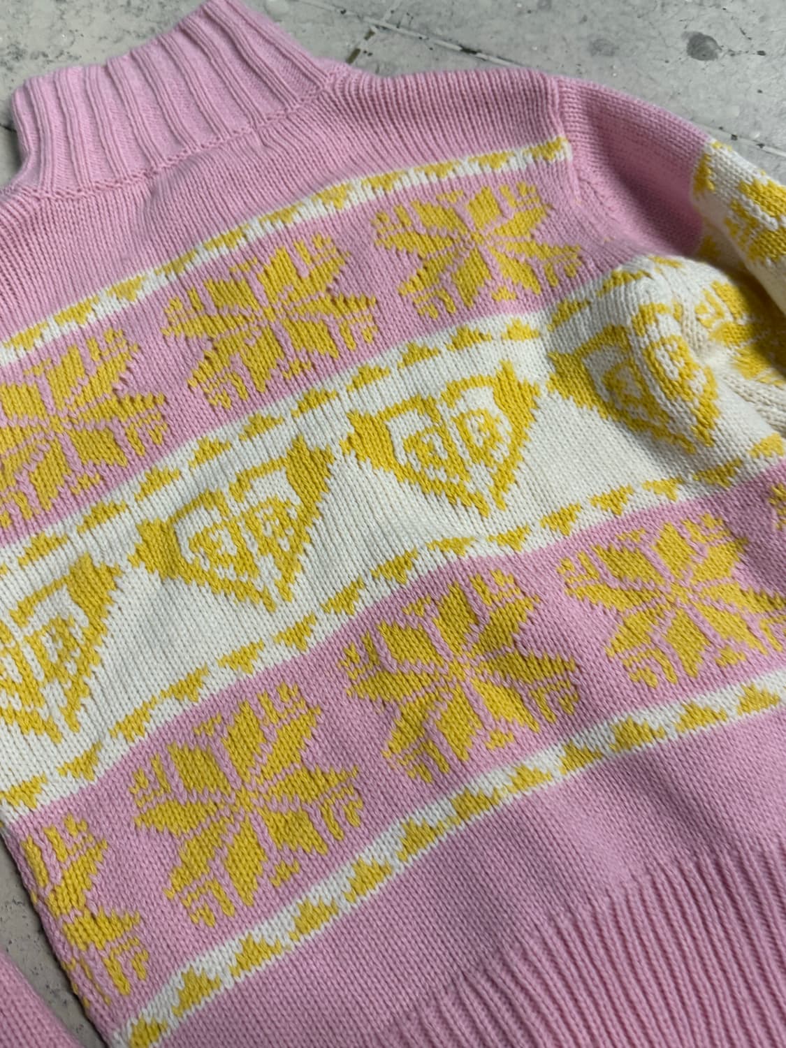 Roxy snow pattern high neck knit zip-up 상품이미지8