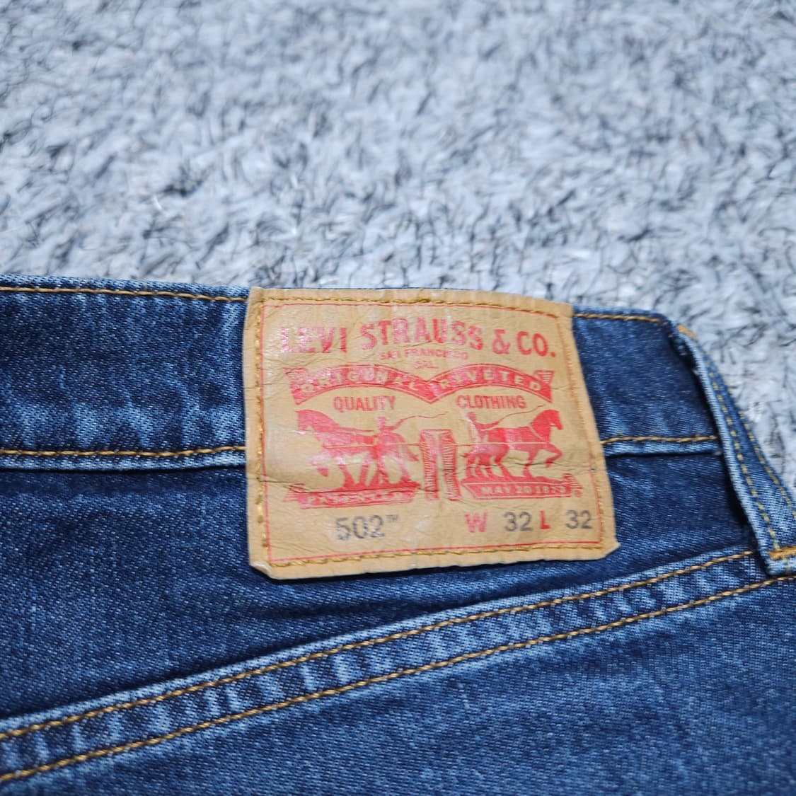 리바이스502) 32/32 남자 일자청바지 / 왕눈이샵 상품이미지7