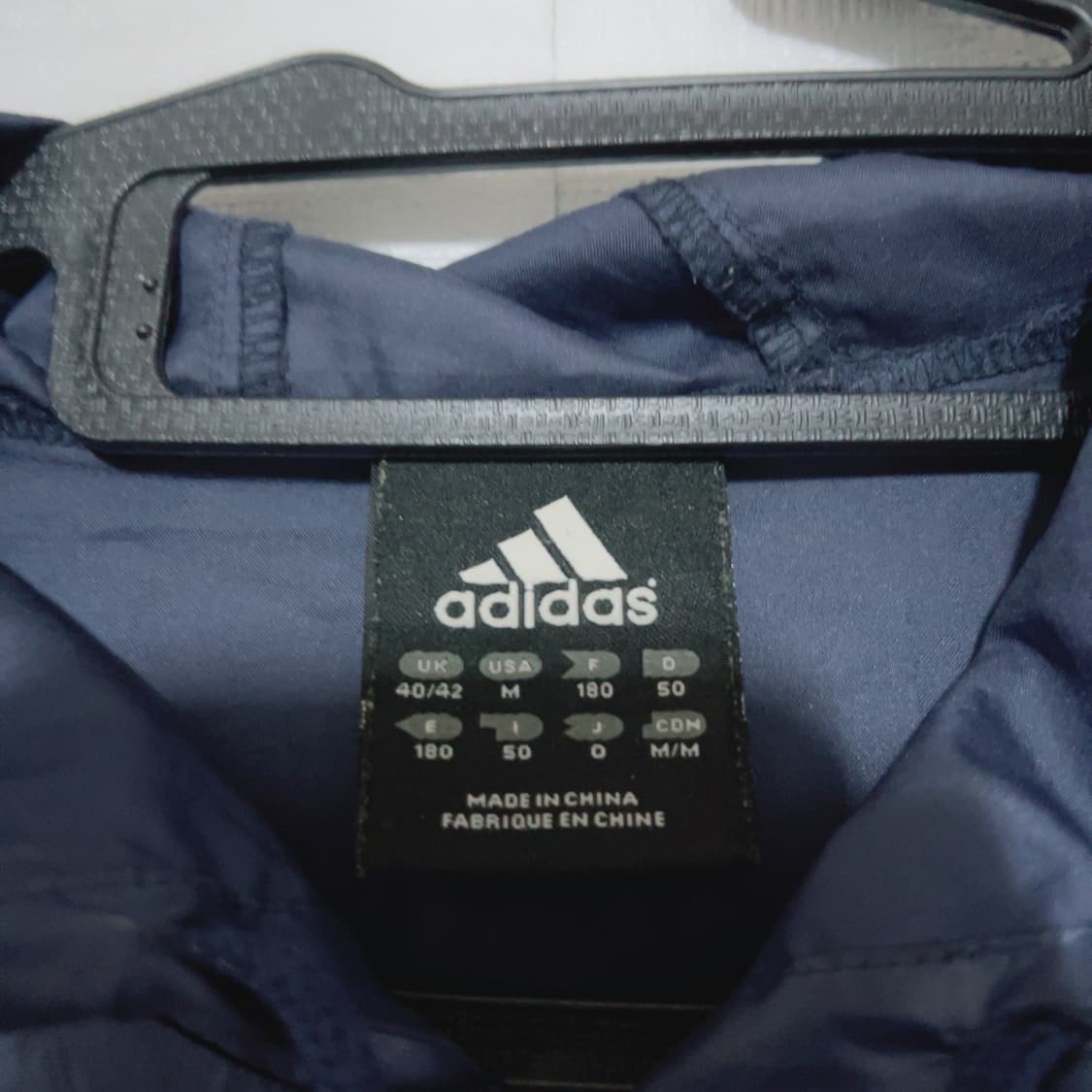 아디다스 올드스쿨 네이비 빅사이즈 후드 아노락 상품이미지4