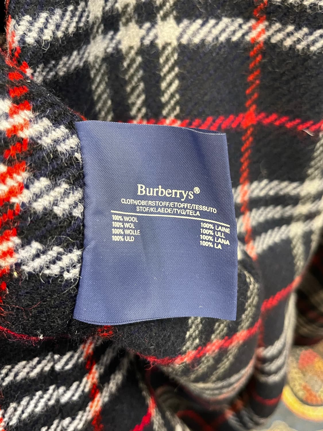 80's 버버리 발마칸 코트 다크네이비 상품이미지9