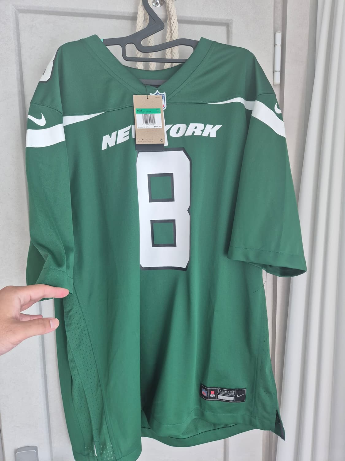 NFL  나이키 뉴욕제츠 유니폼 져지 xl 미식측구 상품이미지1