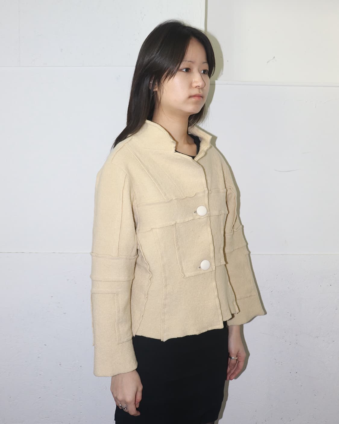 요시키 히시누마 로우 엣지 펠트 자켓 상품이미지2