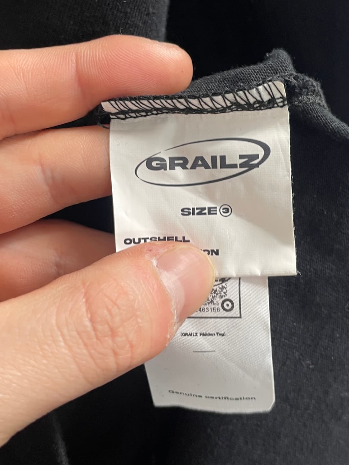 그레일즈 블록코어 블랙 오버핏 반팔티 (on.105) 상품이미지7