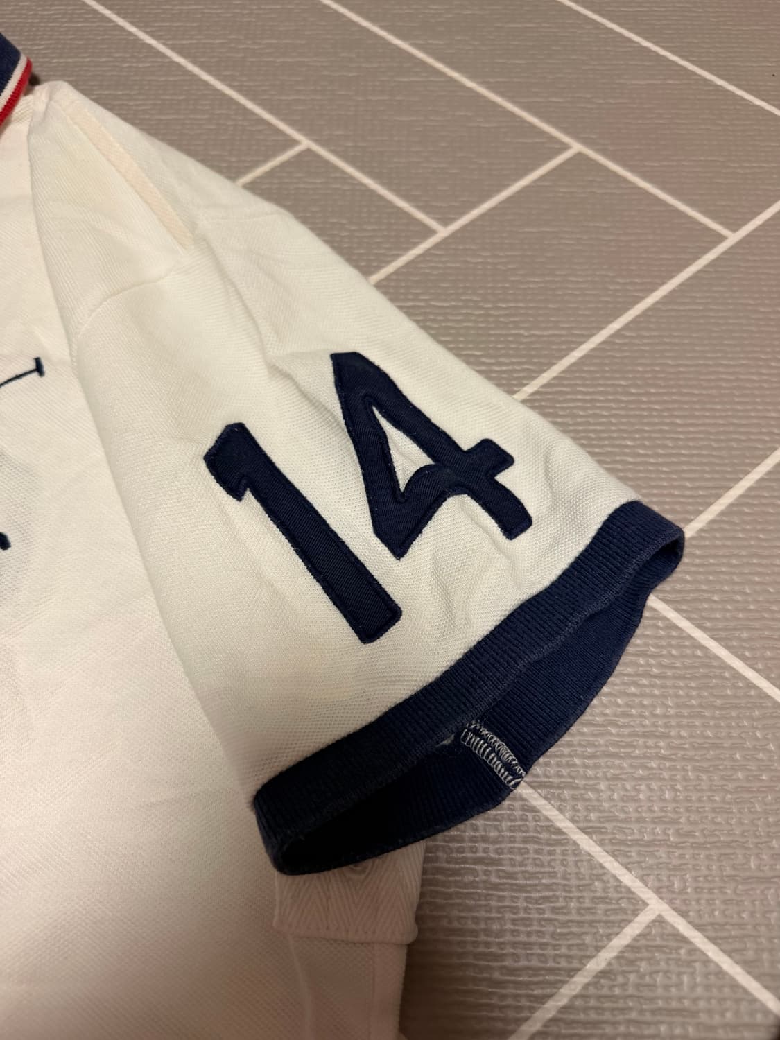 폴로 빅포니 성조기 반팔 럭비티 화이트 (1) 상품이미지7