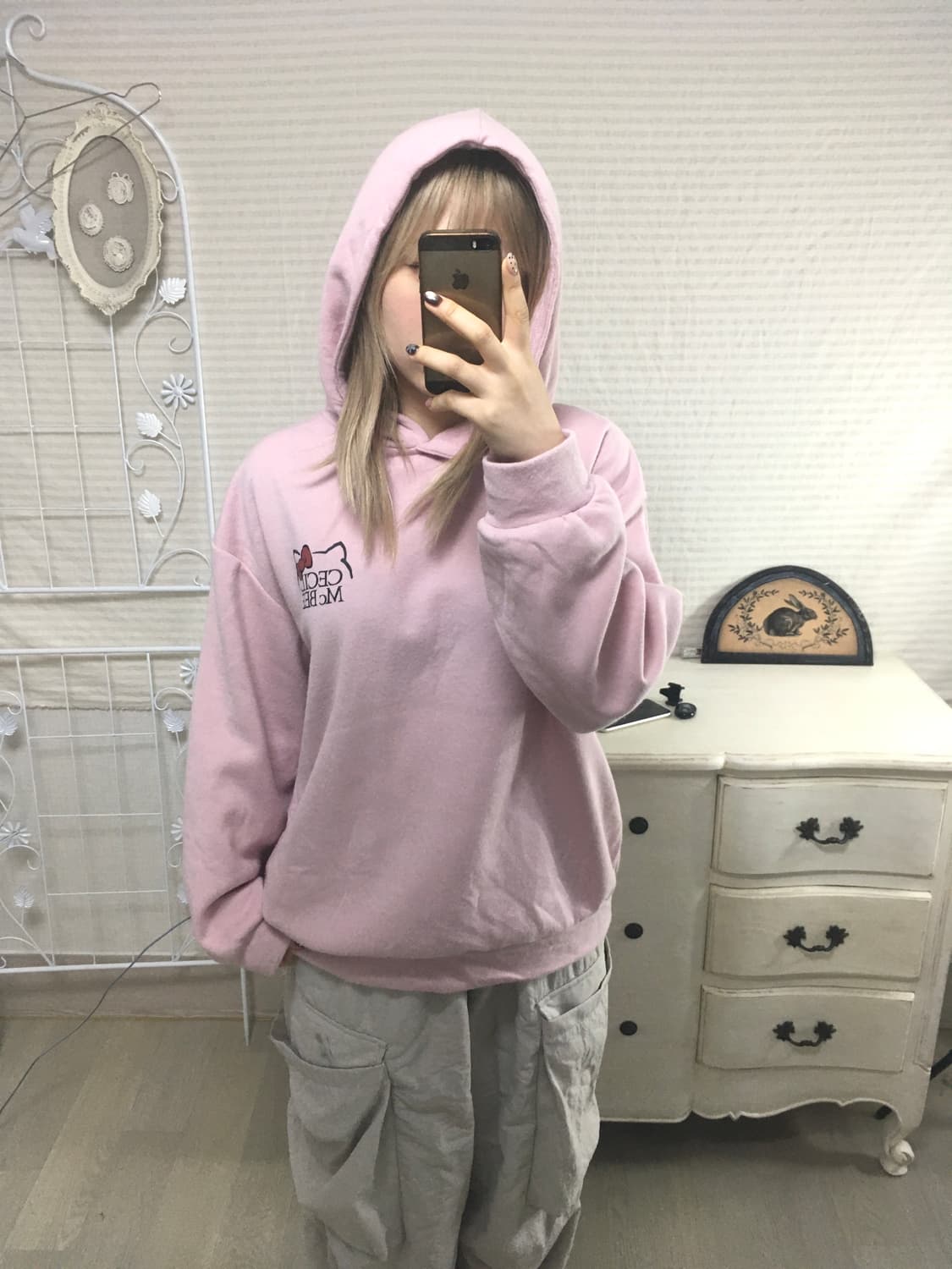 세실맥비 헬로키티 레오파드 후드티 상품이미지2