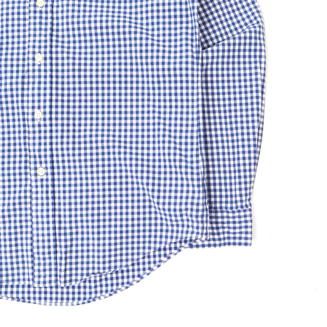 폴로 랄프로렌 블루 깅엄 체크 클래식핏 셔츠 상품이미지4