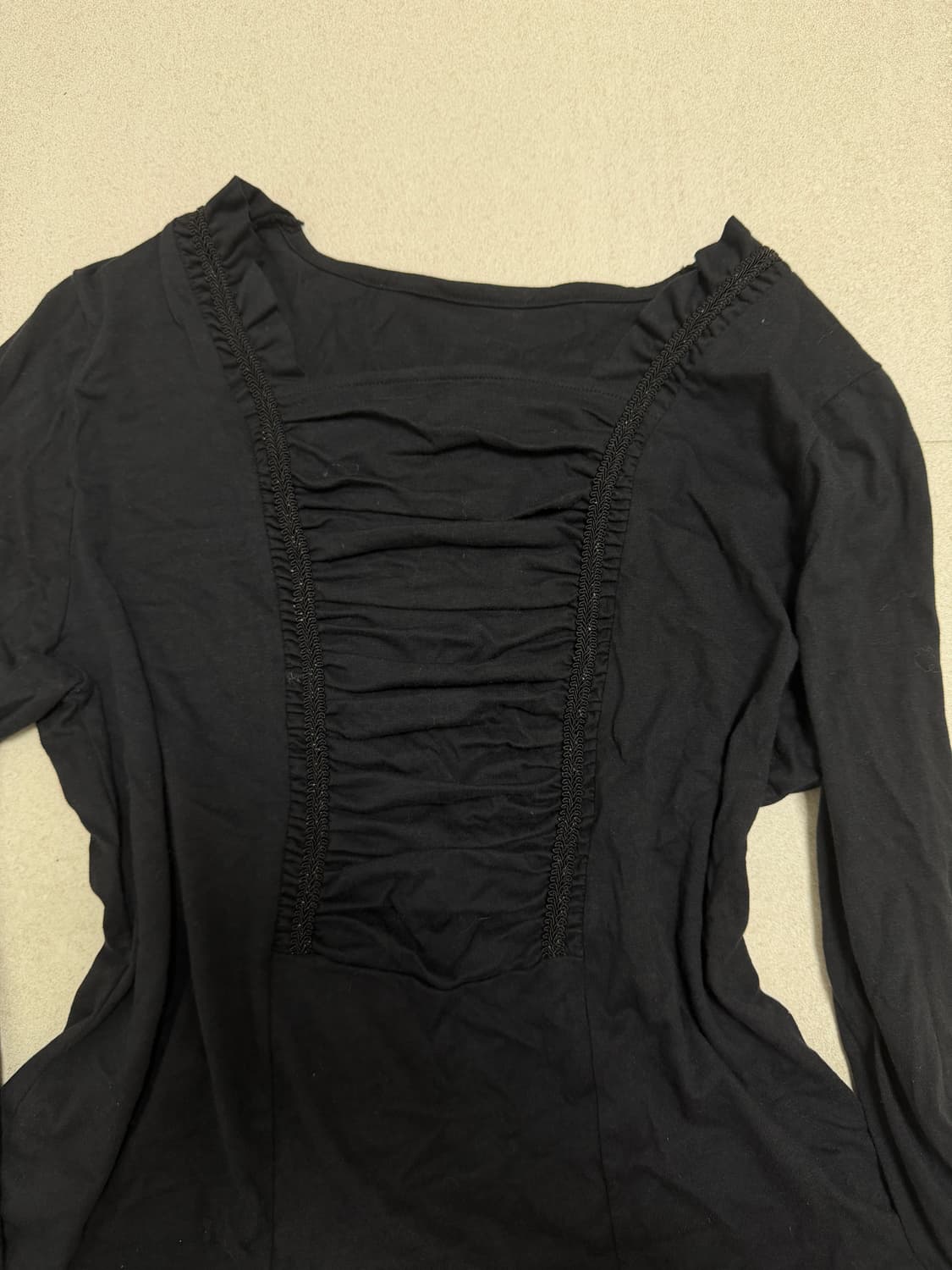 longsleeve t shirt 셔링 롱슬리브티 상품이미지2