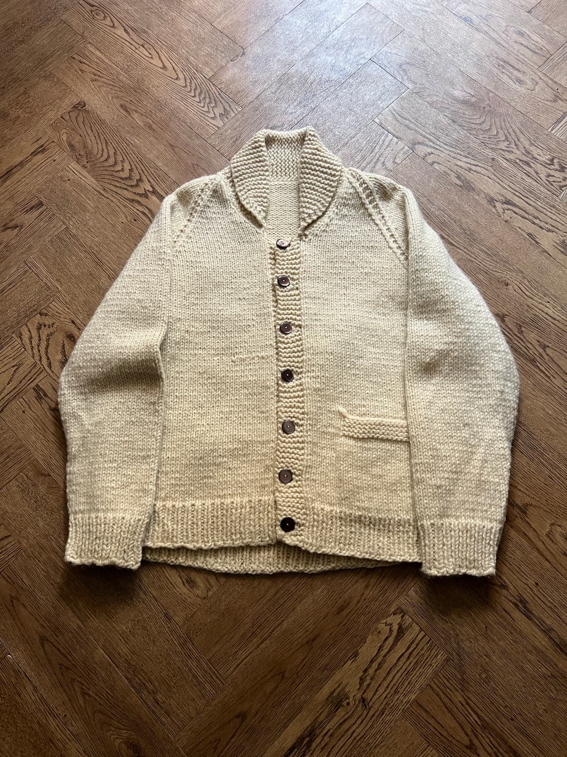 [L]7~80's USA 빈티지 레인디어 화이트 코위찬 상품이미지7