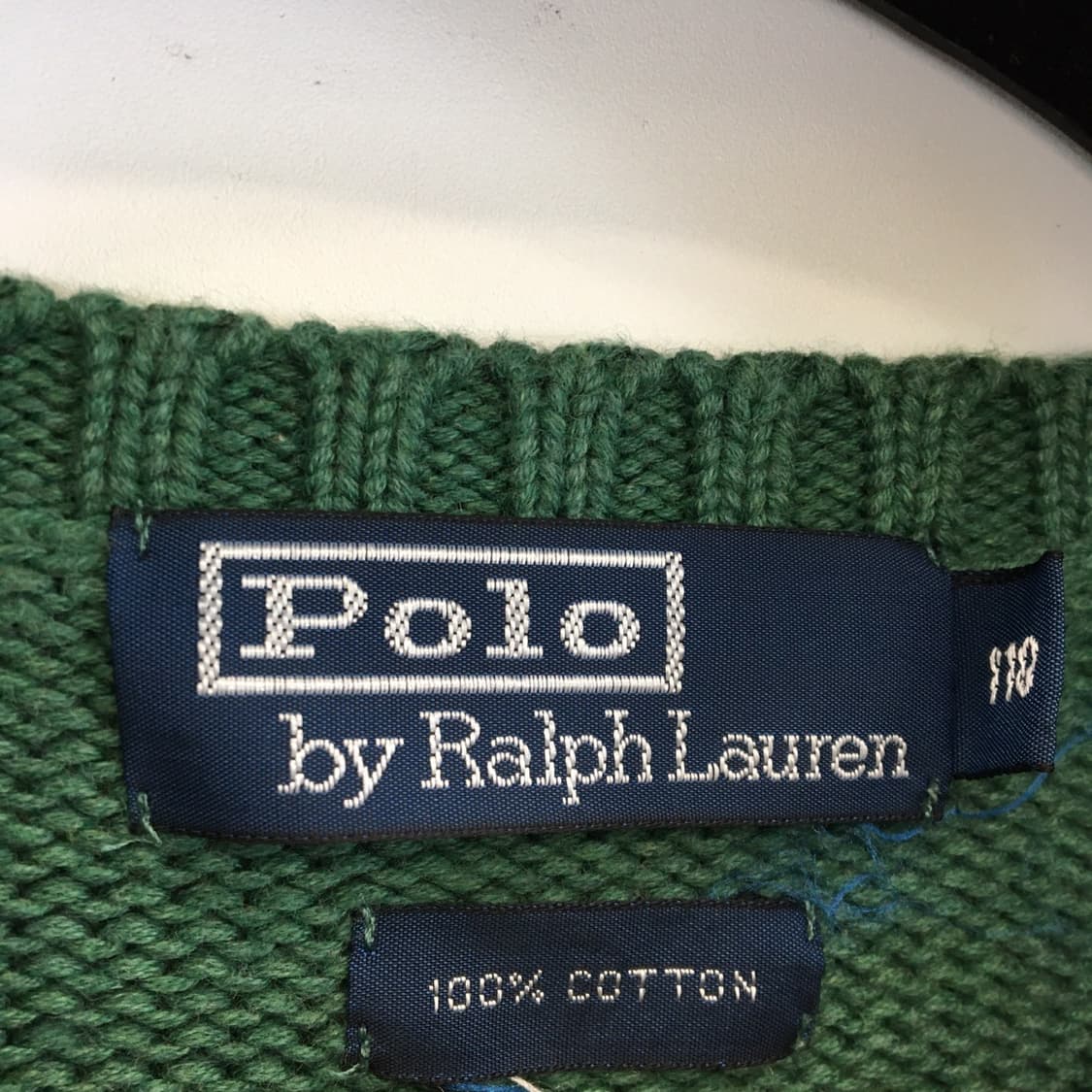폴로 랄프로렌 올드스쿨 가먼트 코튼니트 110 그린  상품이미지5