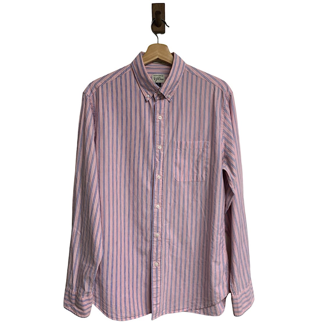 제이크루 핑크 스트라이프 셔츠 남방 M 상품이미지1