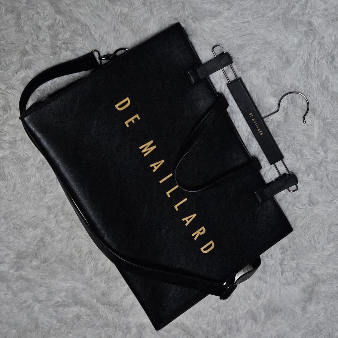 마이야르 시그니처 레더 행거백 블랙 상품이미지3