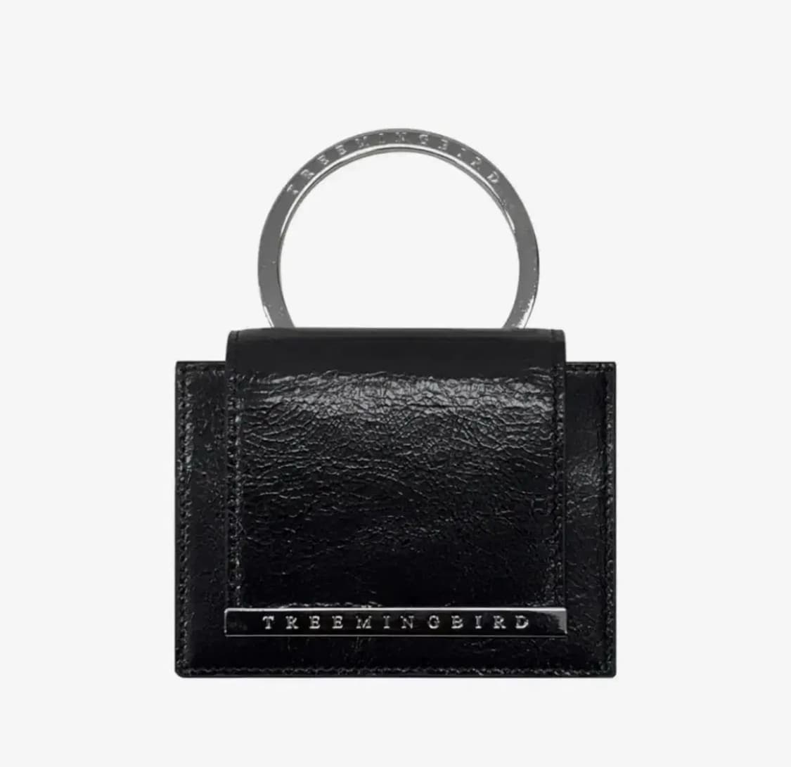 트리밍버드 Metal O RIng Glossy Wallet [Black] 상품이미지1