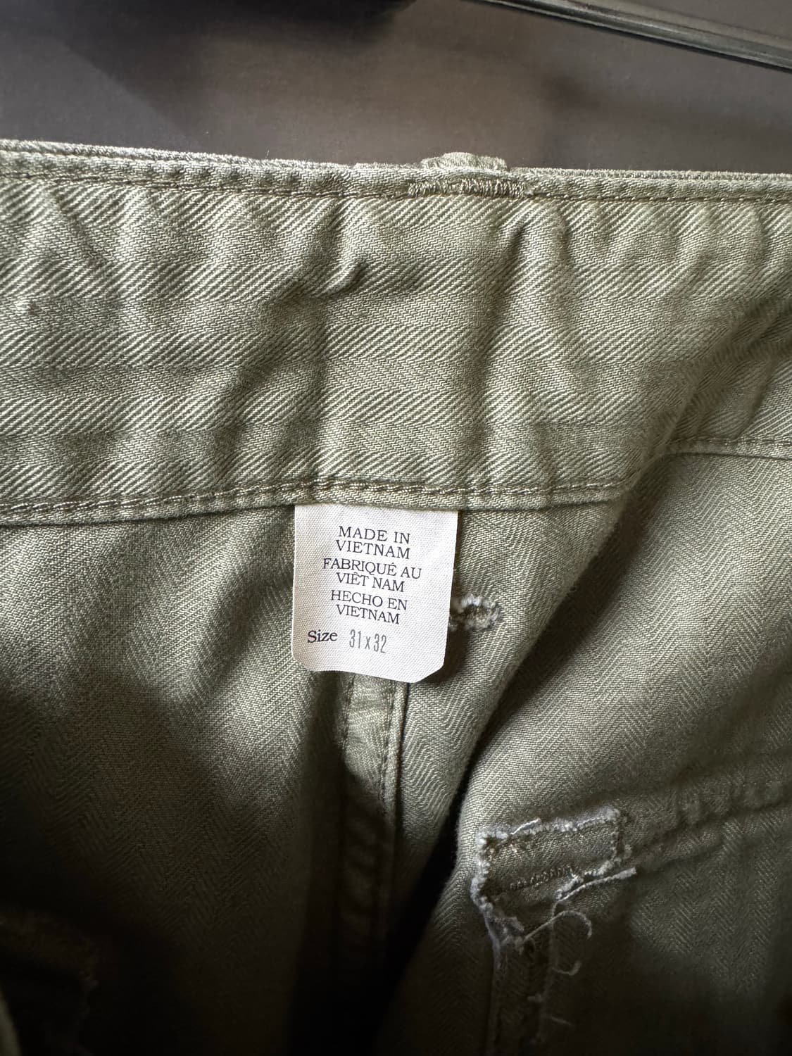 RRL 헤링본 퍼티그팬츠 31/32 팝니다. 상품이미지3