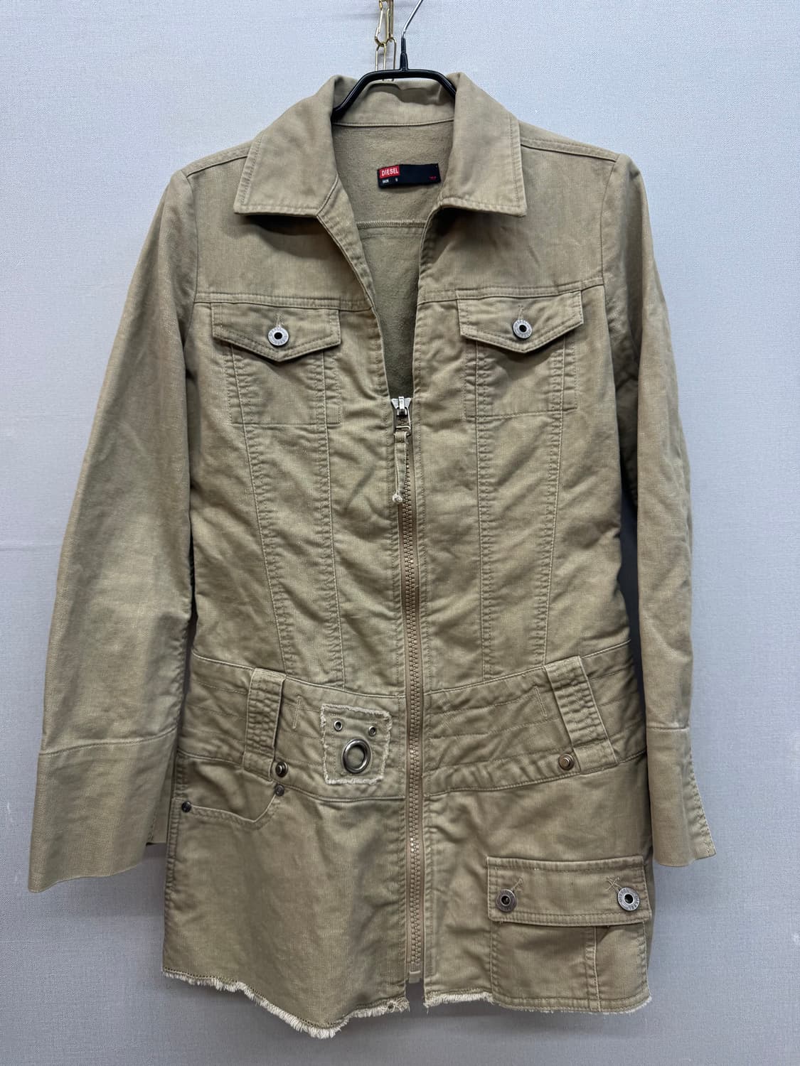 디젤 지퍼업 코튼 원피스 빈티지 자켓 S(S) 상품이미지1