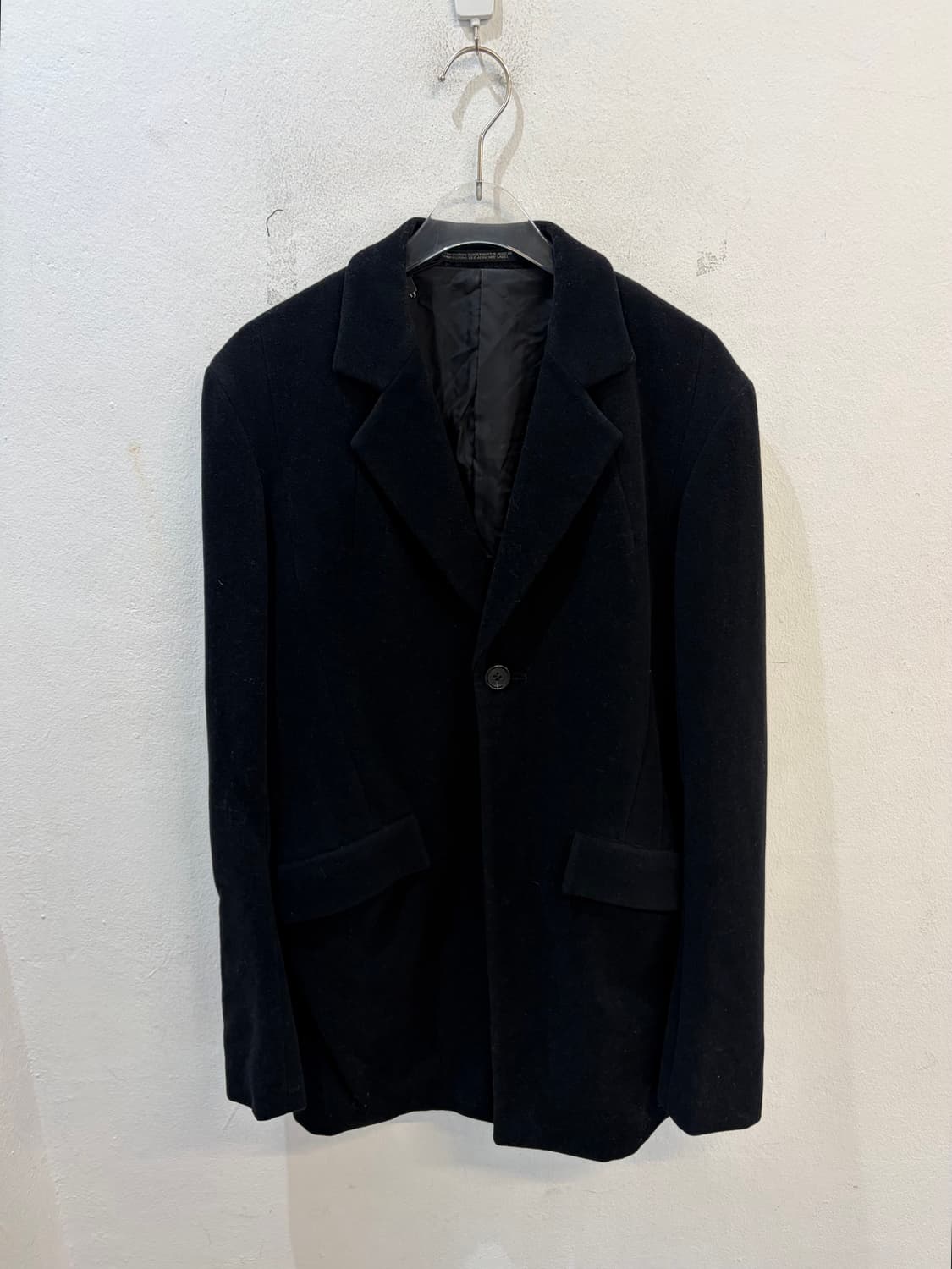 Y’s Yohji Yamamoto Classic Black Wool Ja 상품이미지3