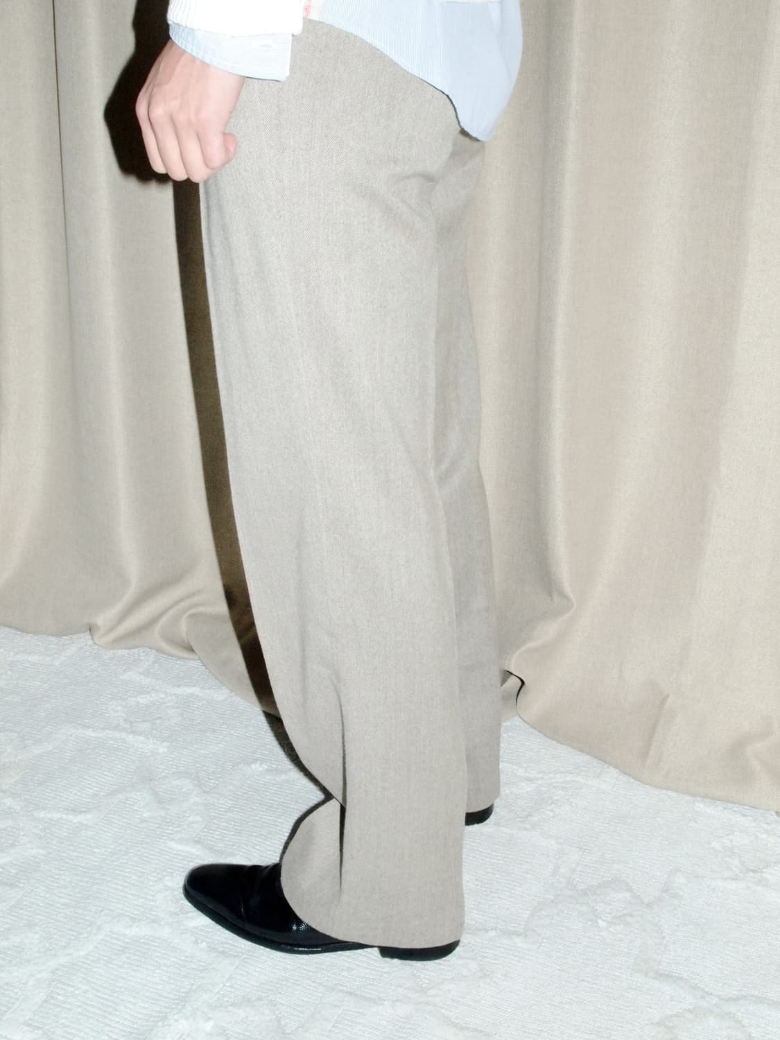 JACQUES PERNET Wool No-tuck Pants 상품이미지3