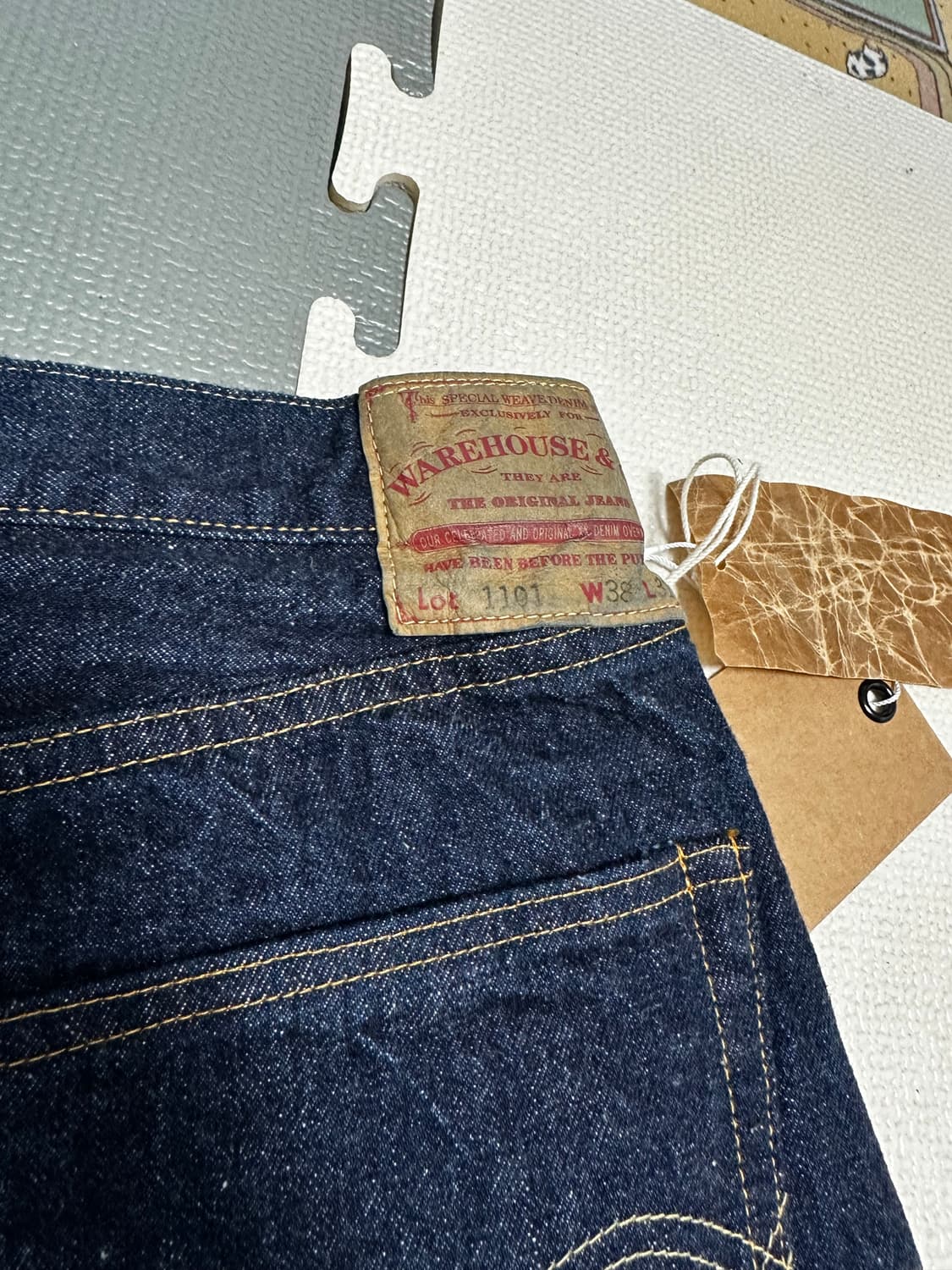 웨어하우스 LOT 2ND-HAND 1101 ONE WASH 38(실36) 상품이미지4