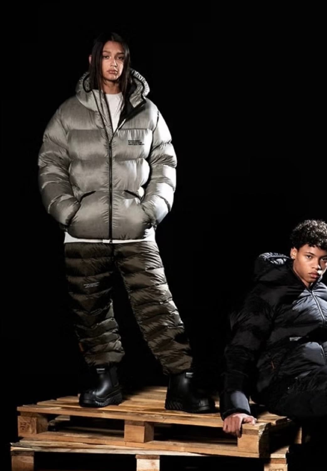 브루클린웍스 다운타운 덕다운 패딩 그레이 M 상품이미지1