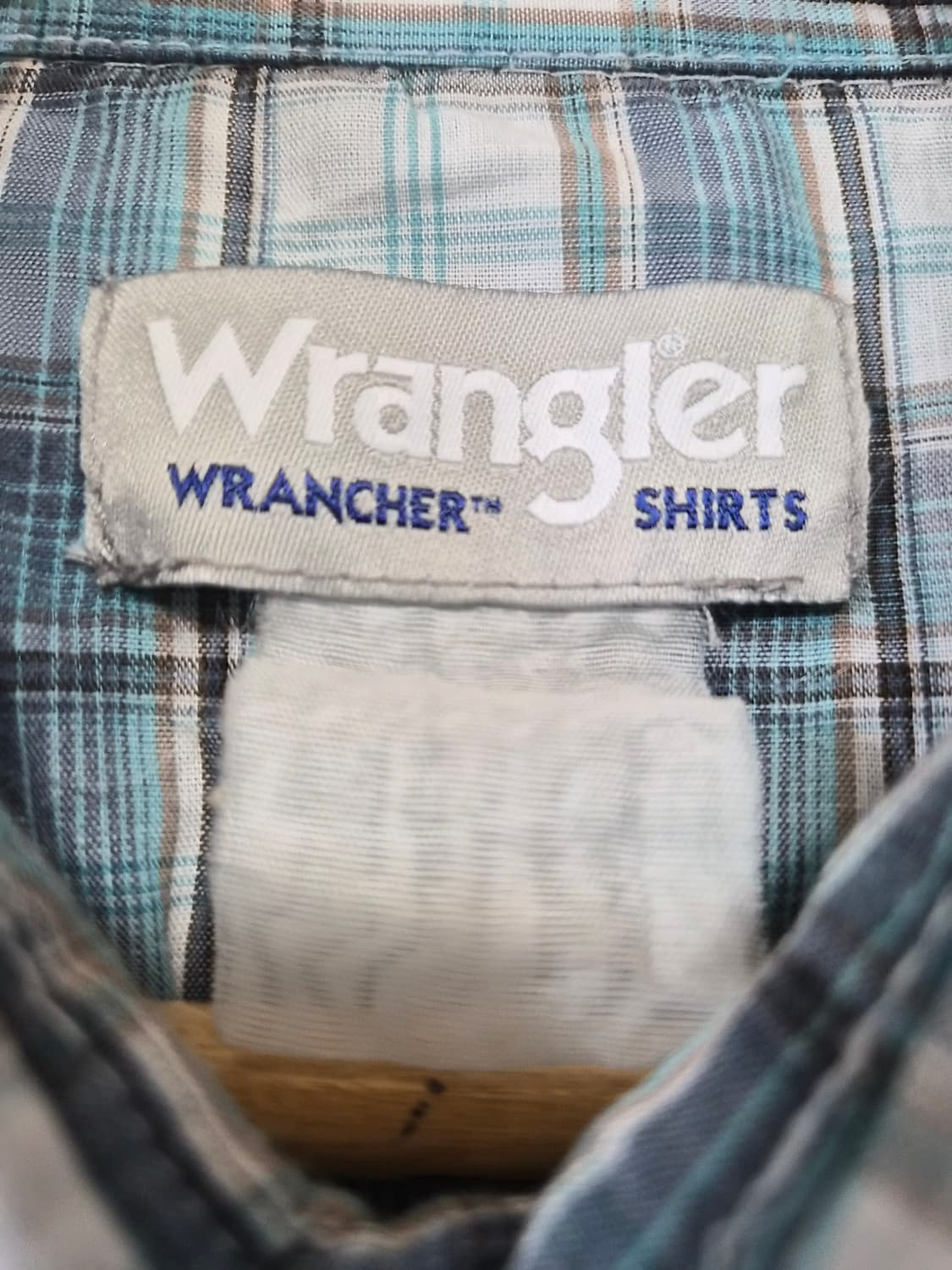 랭글러Wrangler 체크 웨스턴 반팔 셔츠 L사이즈 - S321 상품이미지4