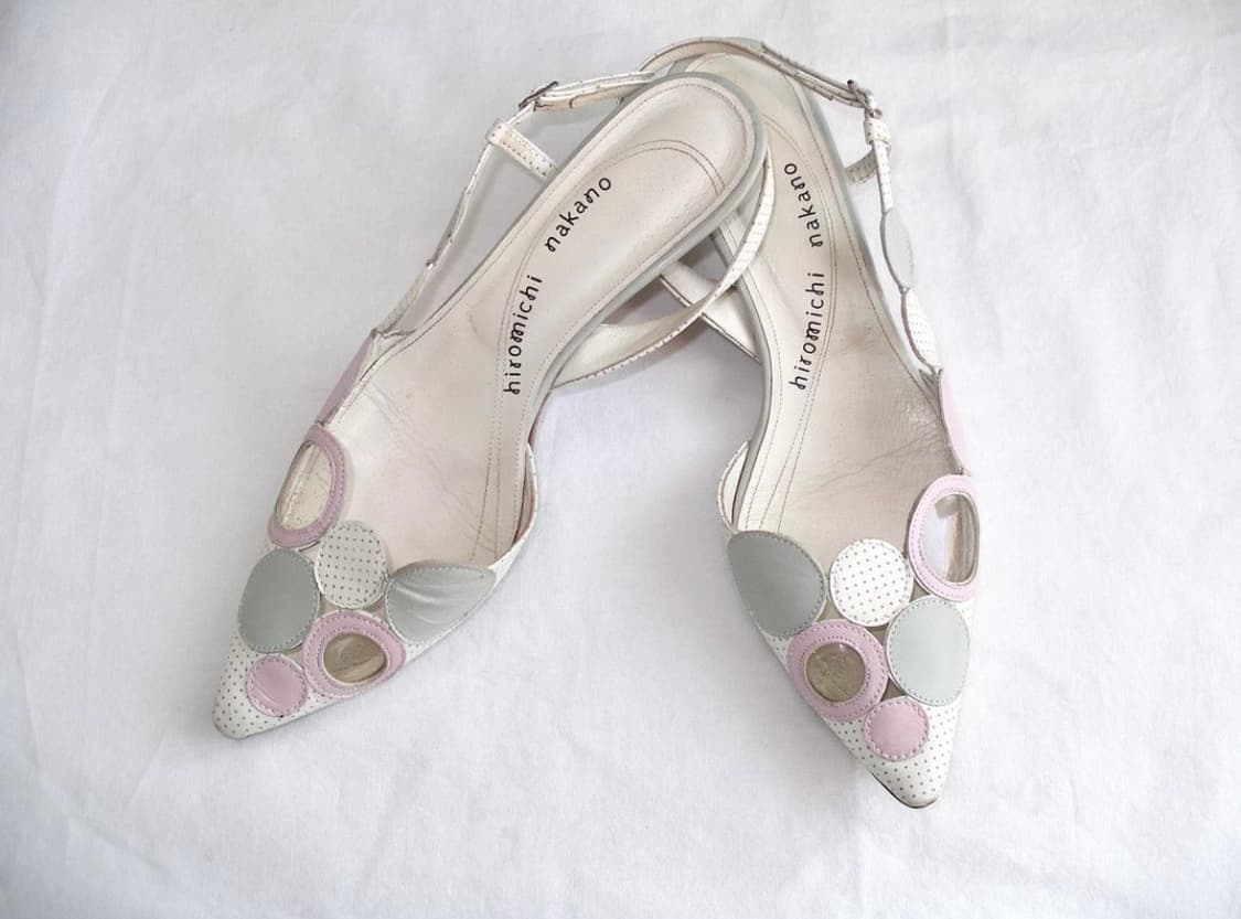 히로미치나카노 patched kitten heels 상품이미지3