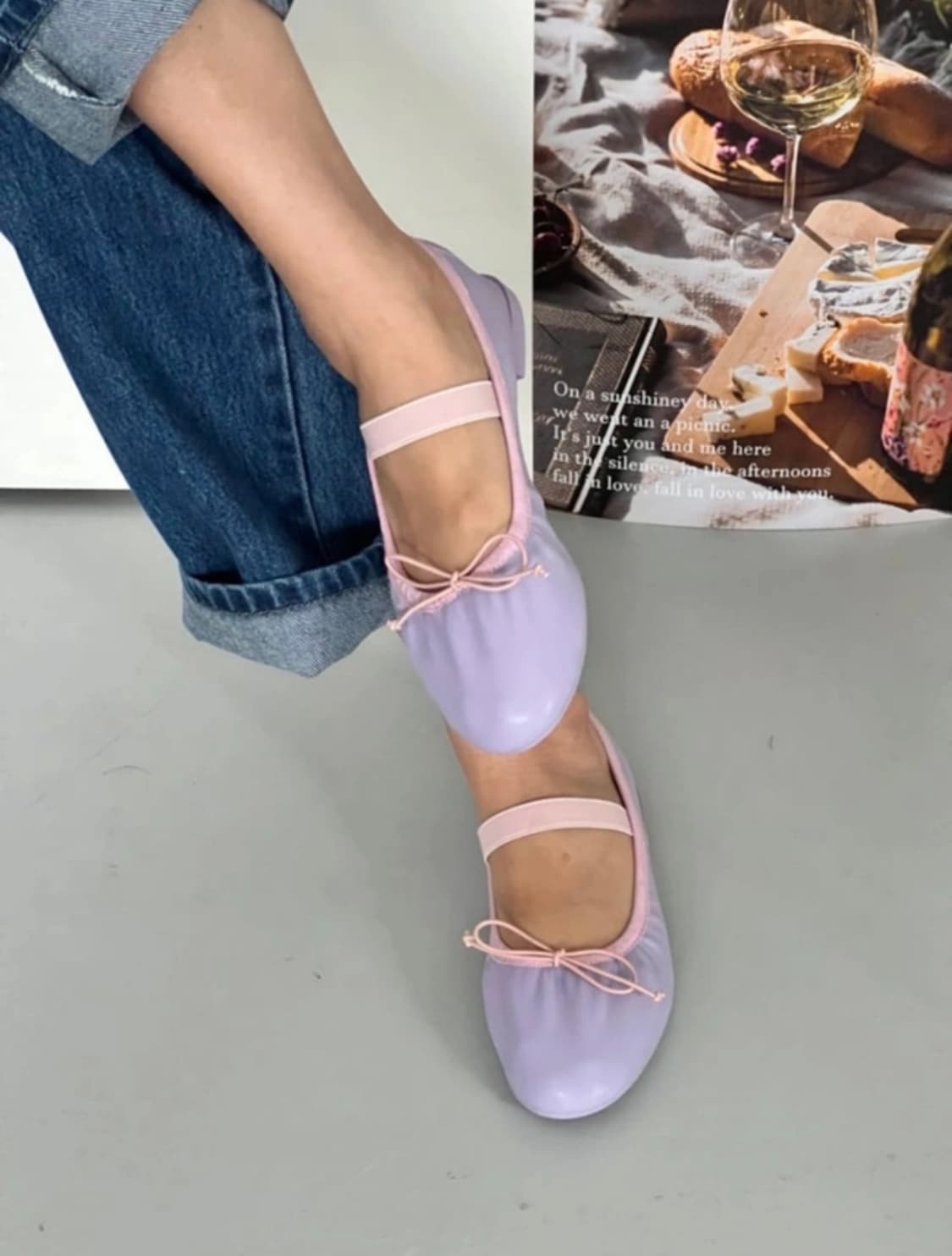깔량)발레리나슈즈 연보라 230사이즈(새상품) 상품이미지2
