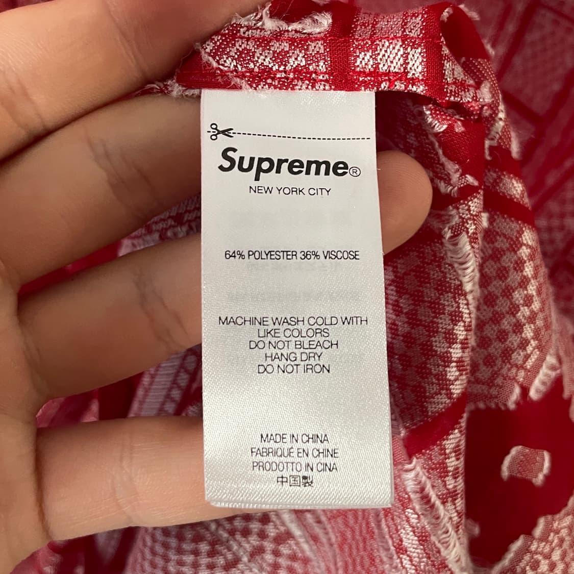 24ss 슈프림 트레이 자카드 반팔 셔츠 (on.1073)   상품이미지5