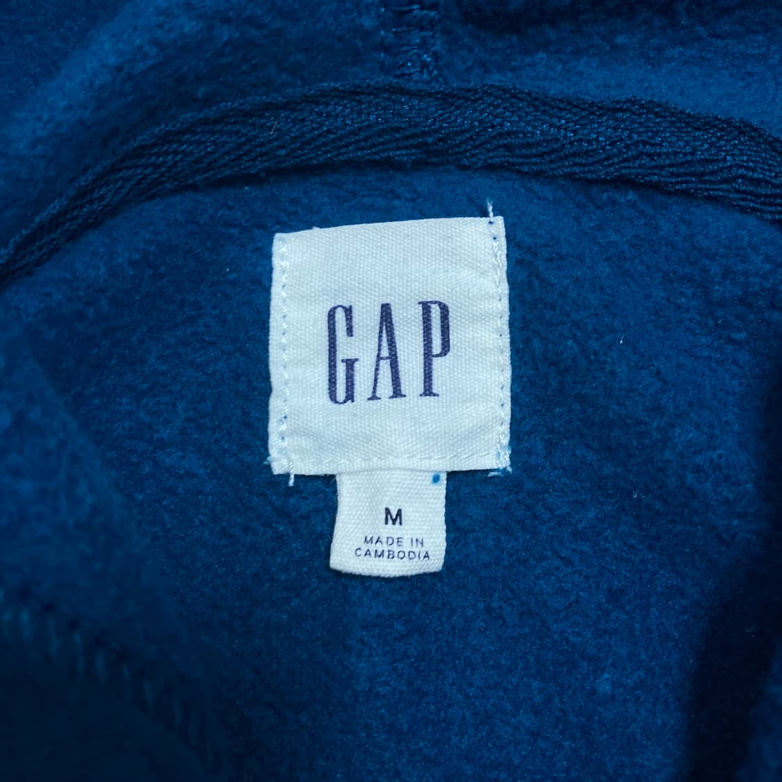 GAP 스펠아웃 빅로고 블루 후드티 상품이미지3