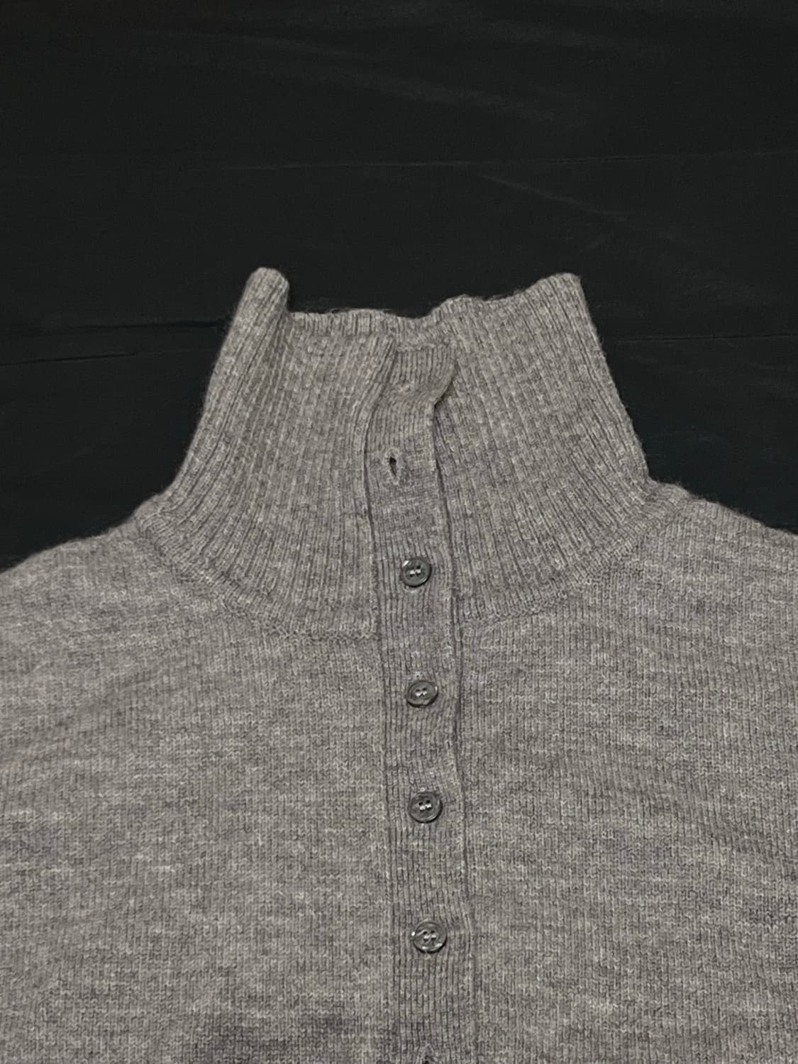 Michiko London 미치코런던 하이넥 폴라 가디건 그레이 상품이미지6