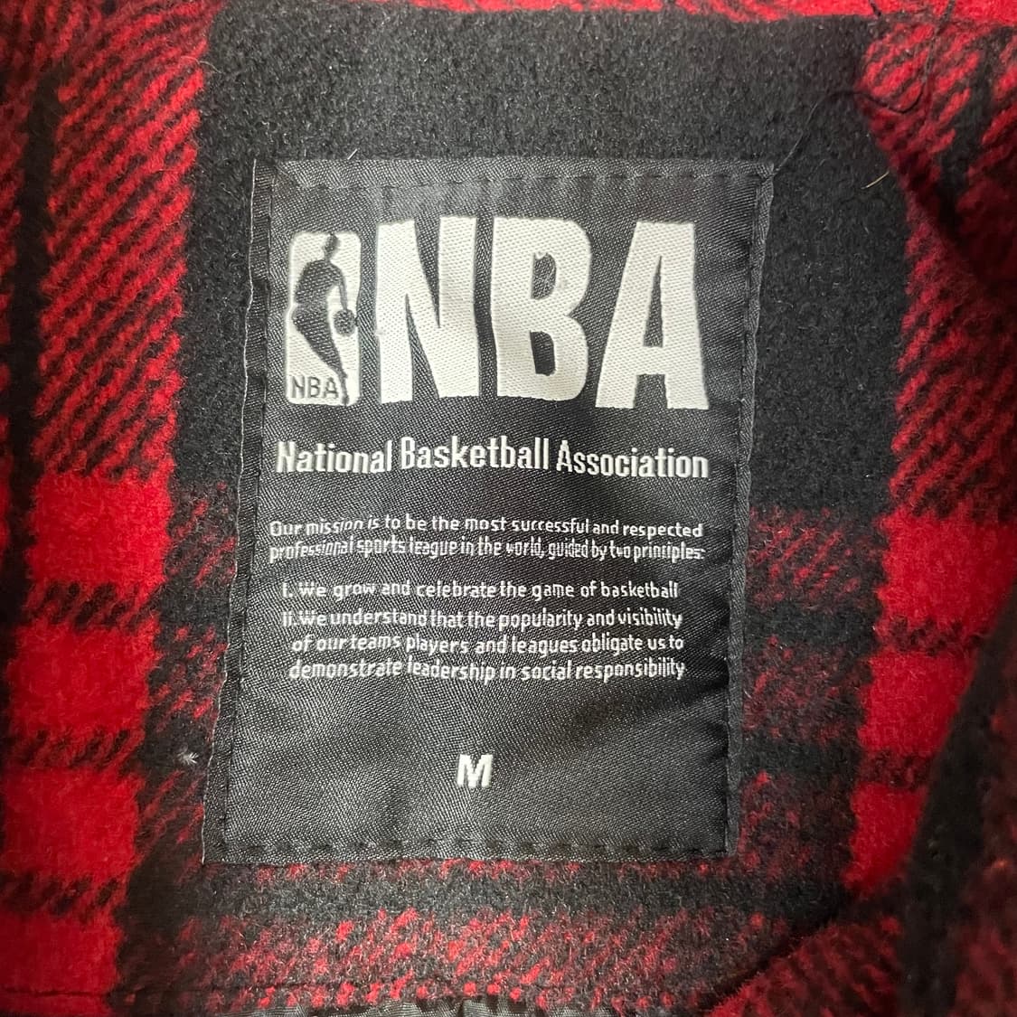 NBA 시카고불스 체크 누빔 점퍼 자켓 M 상품이미지5