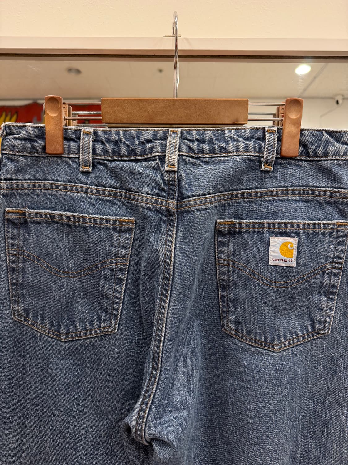 00s Carhartt 칼하트 플란넬 데님 팬츠 (33inch) 상품이미지6