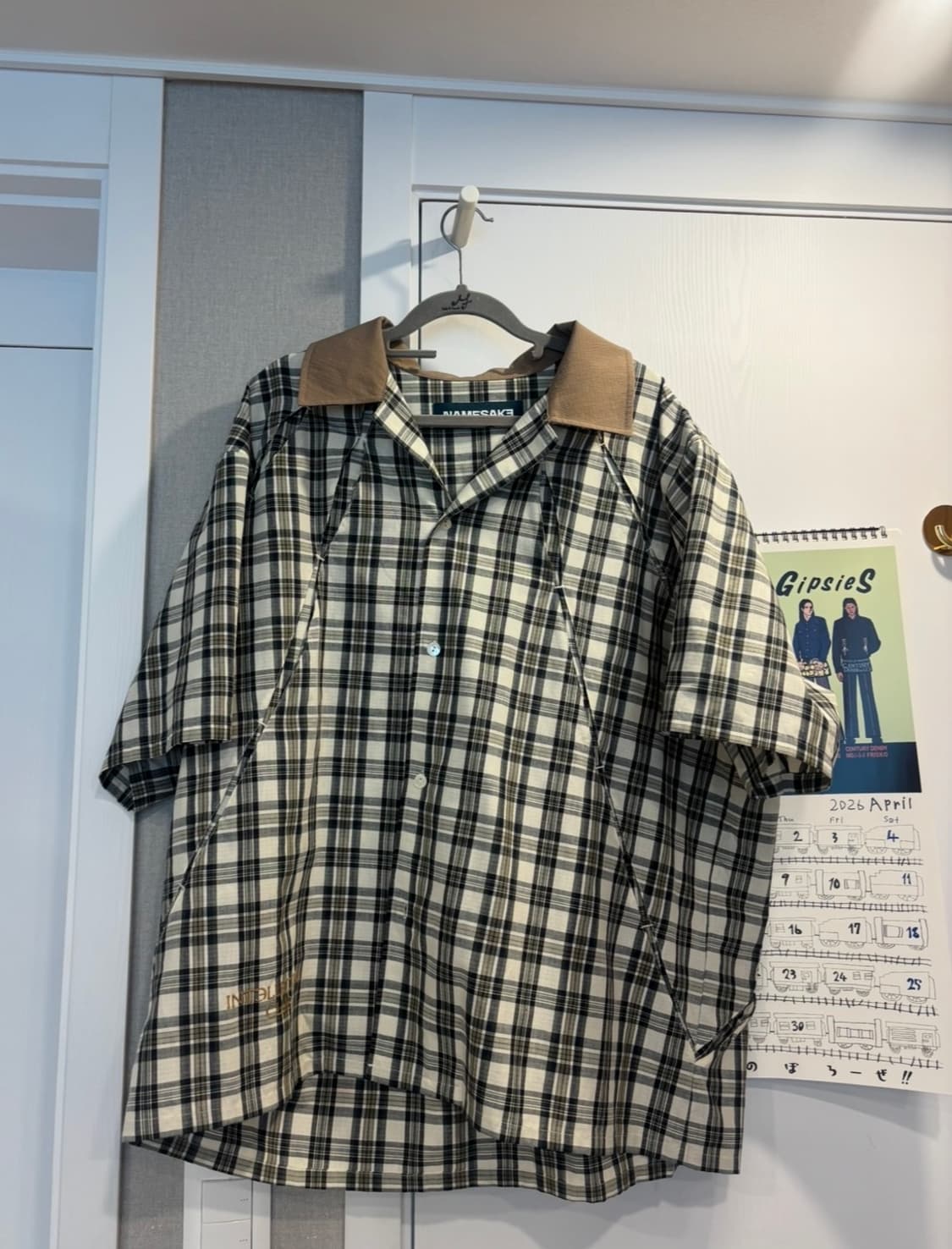 (L)Namesake shwan 볼링 셔츠 반팔 셔츠 상품이미지3