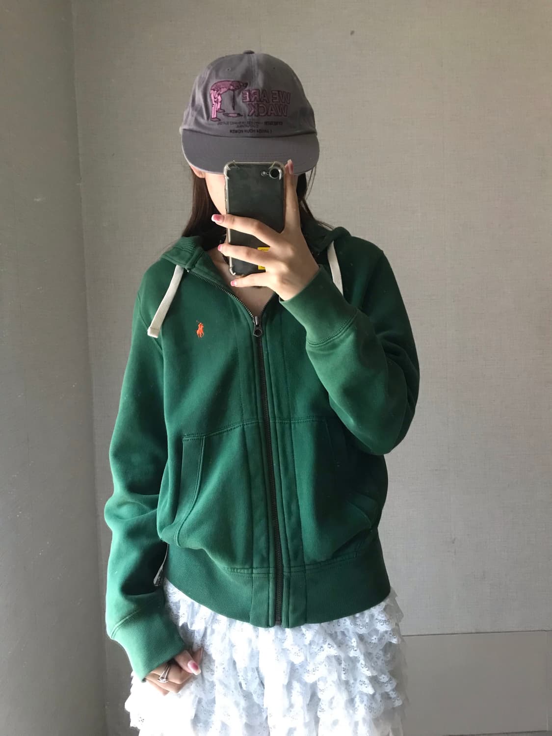 폴로 그린 후드집업 상품이미지1