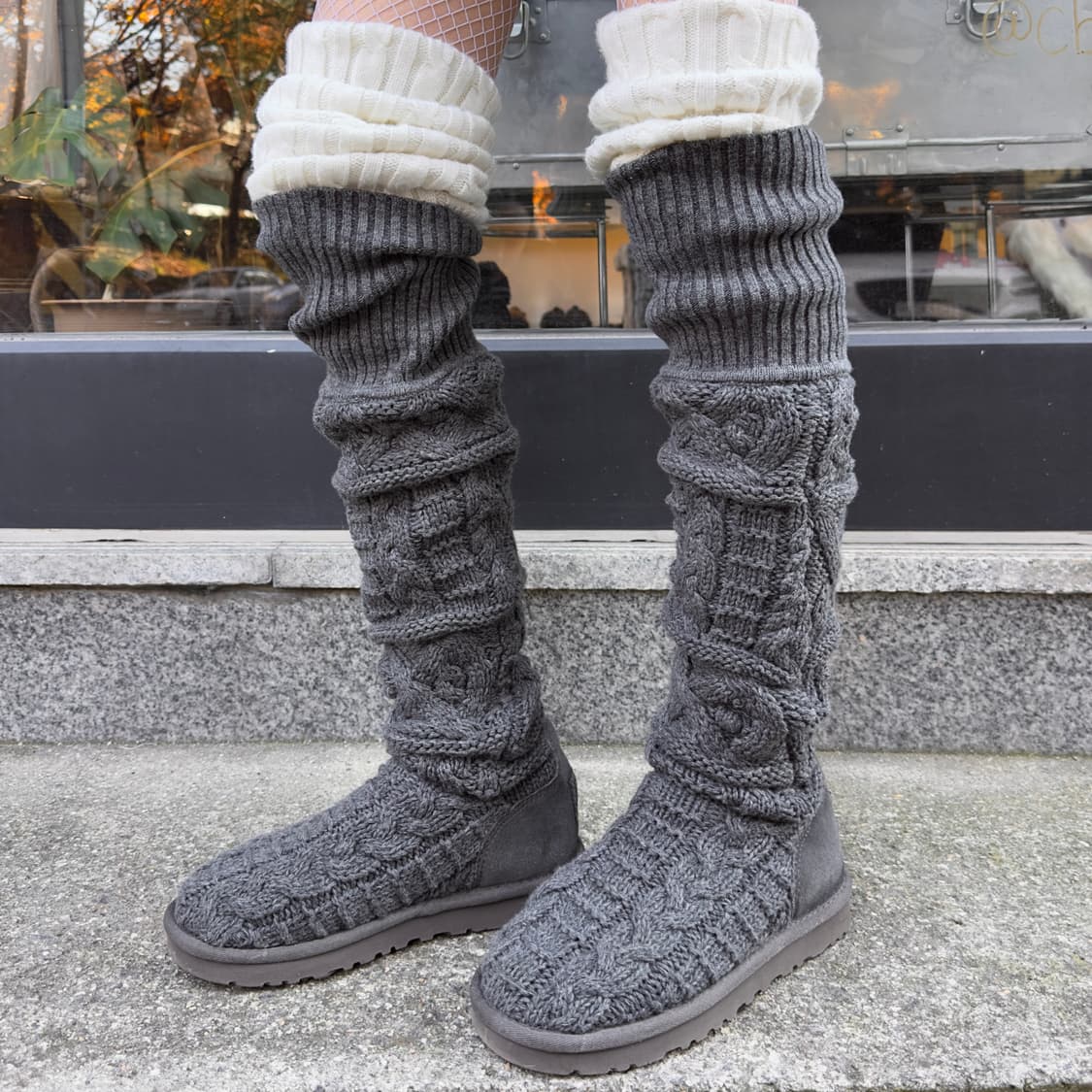 00s 리미티드 에디션 XL 롱 니트 카디 부츠 상품이미지1