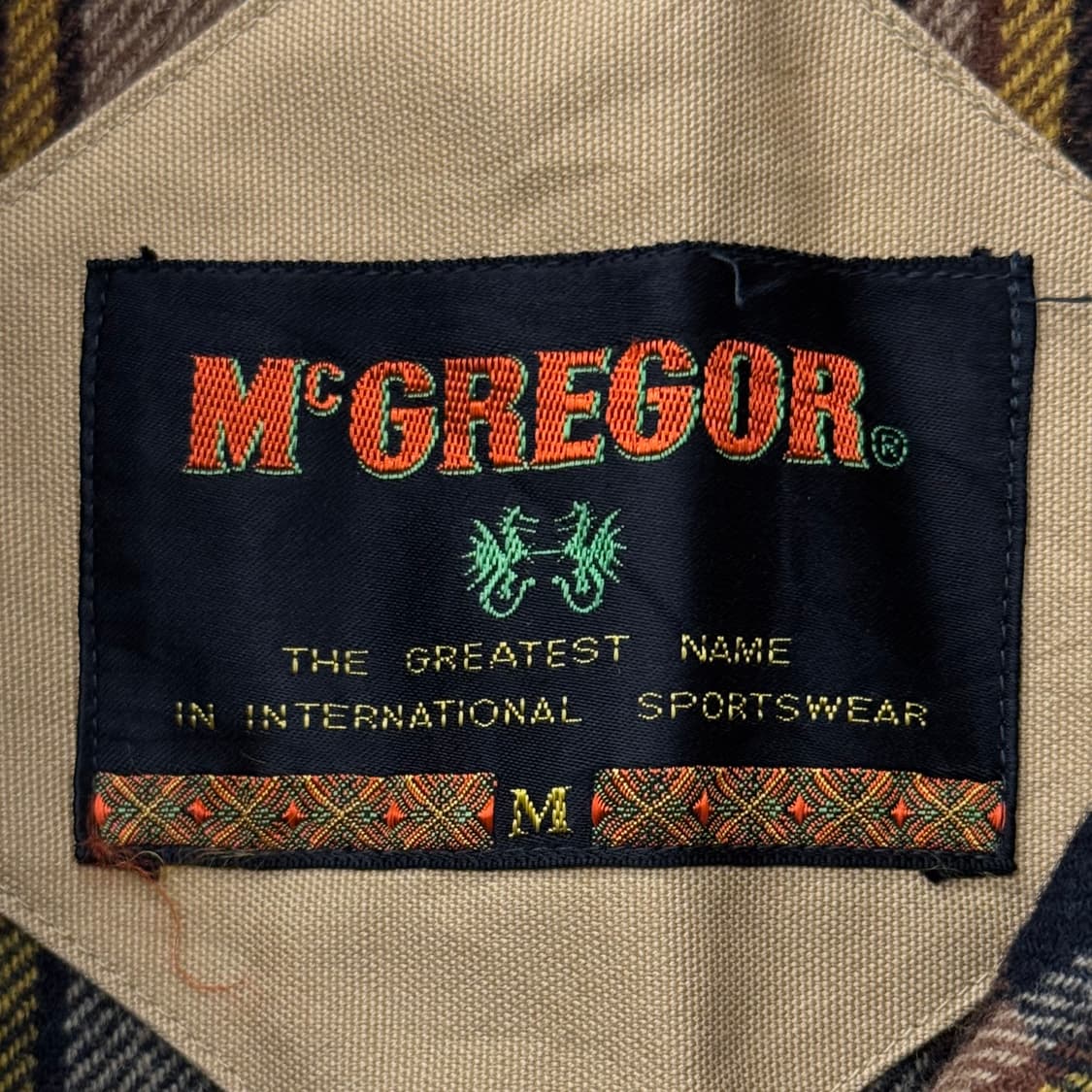 90s McGregor 맥그리거 스웨터 카라 스포츠 헌팅 코트  상품이미지6