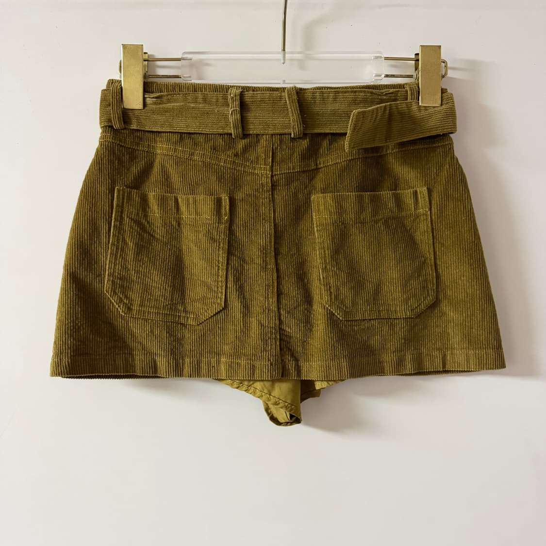 새상품 여자 코듀로이 벨트 스커트 M 상품이미지5