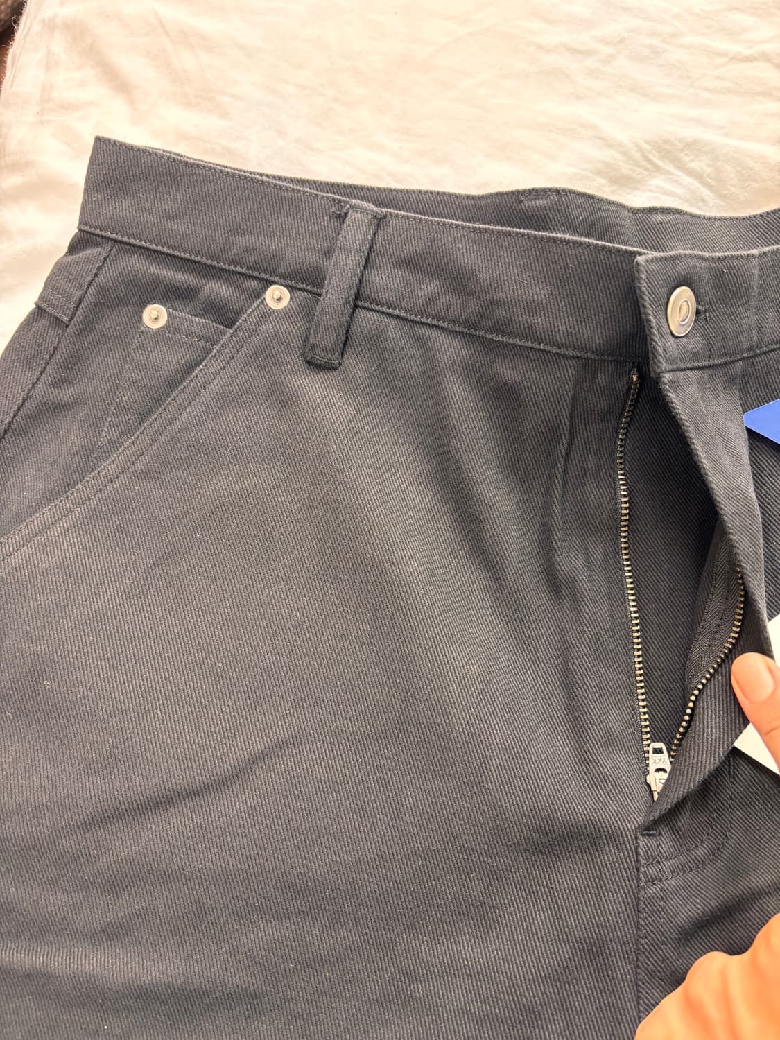 ISTKUNST Washed Cotton Double Knee Pants 상품이미지3