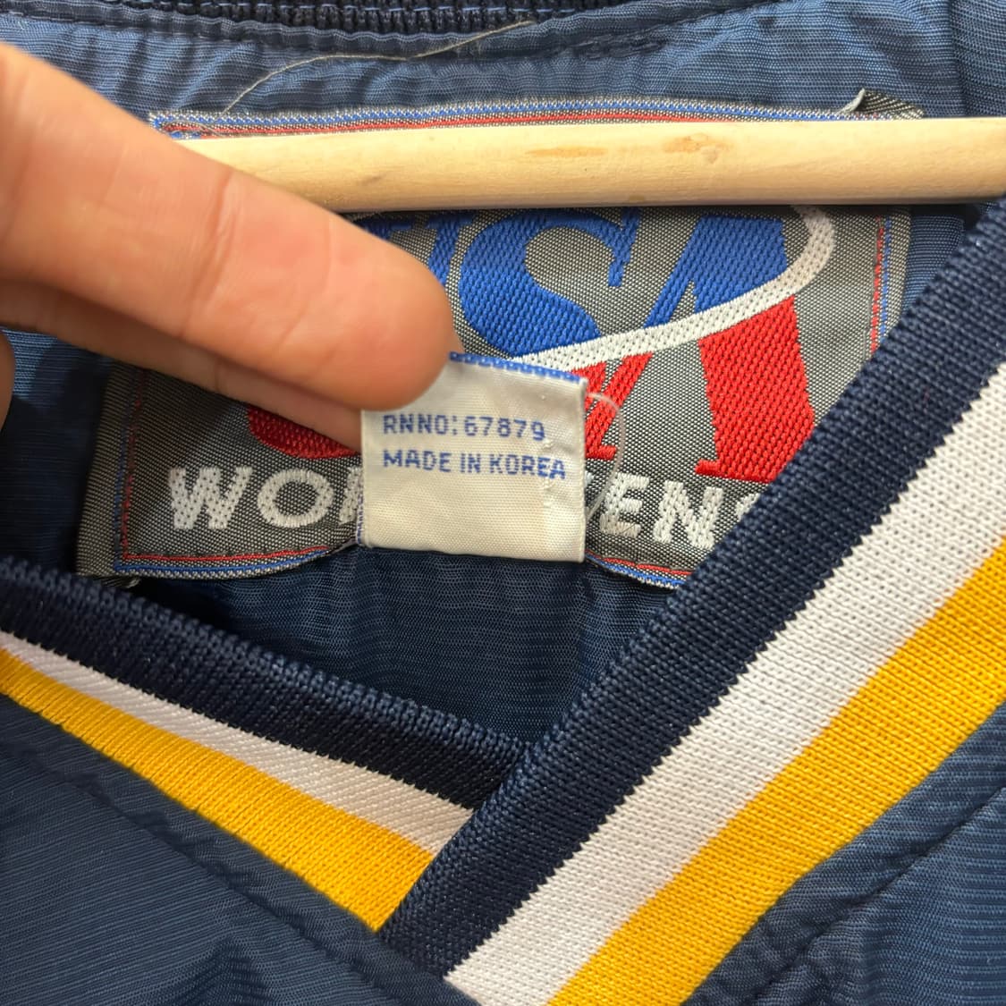 90s 올드스쿨 USA 월드센스 미시간 네이비 웜업 2XL 상품이미지7