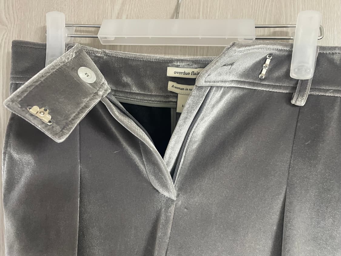 오버듀플레어 벨벳팬츠 상품이미지5