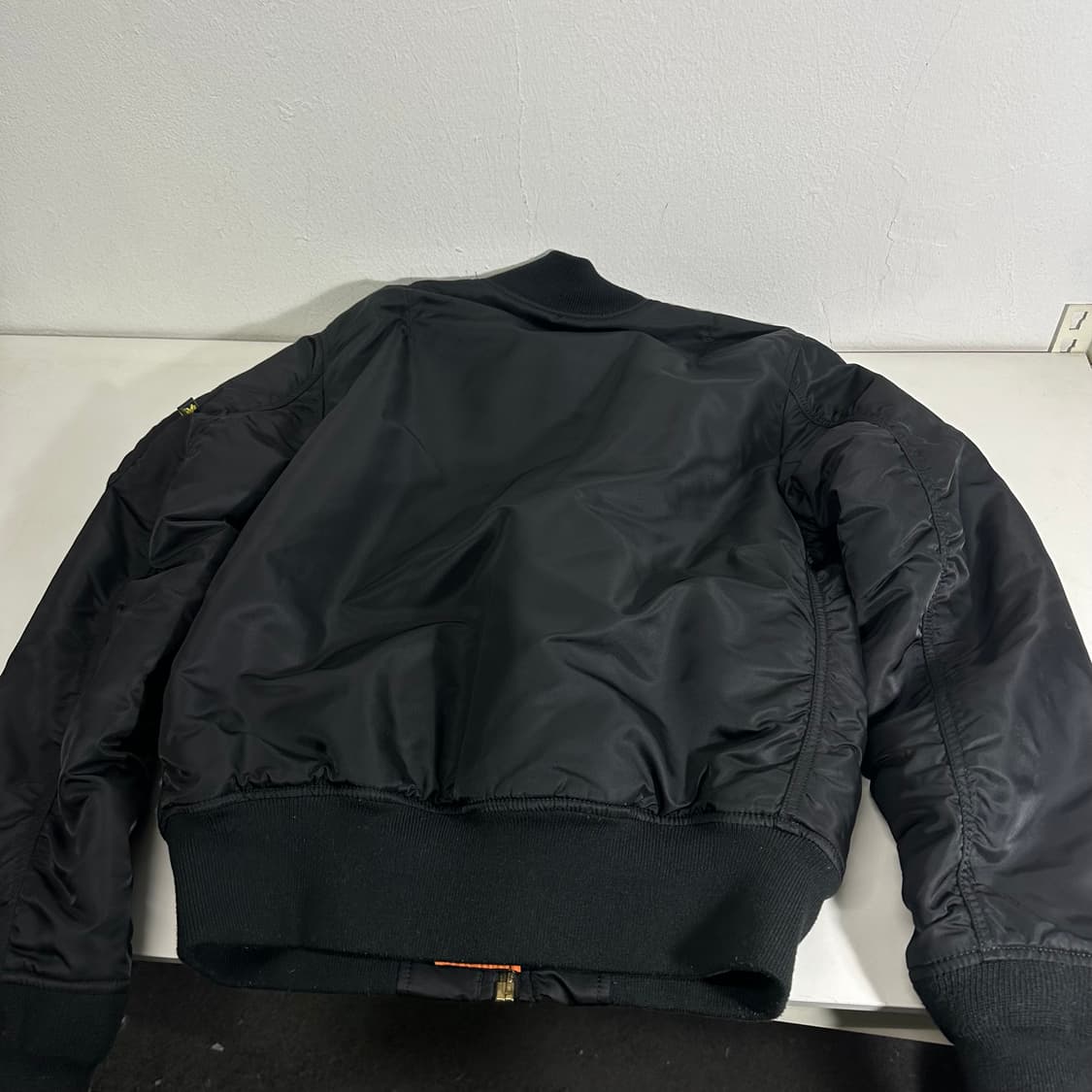 M 95 알파인더스트리 블랙 누빔 MA1 항공점퍼 상품이미지5