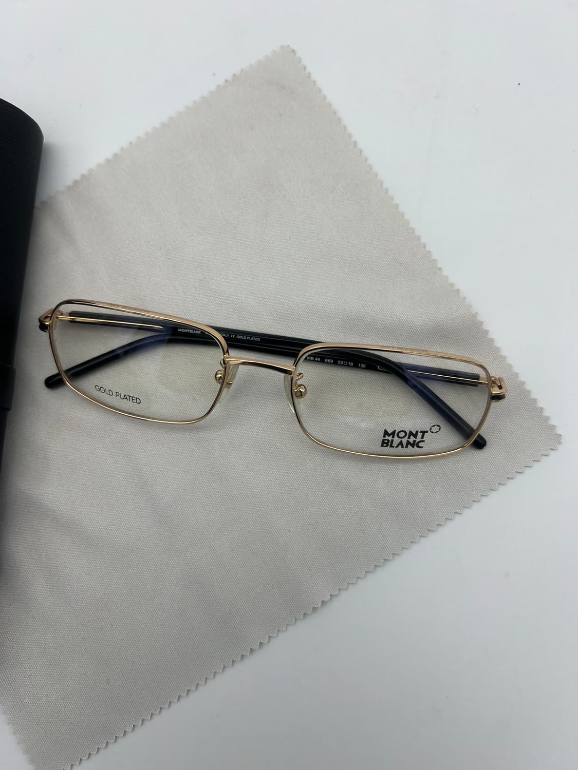 몽블랑 MONTBLANC 메탈 직사각 안경 MB 44 E69 상품이미지4