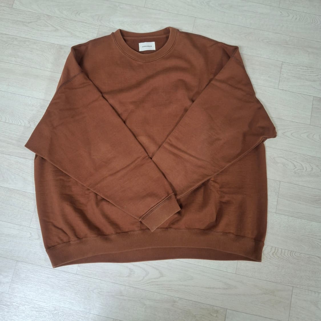 [2] 마카웨어 휴지 스웻 셔츠 피치 베이지 markaware 상품이미지2