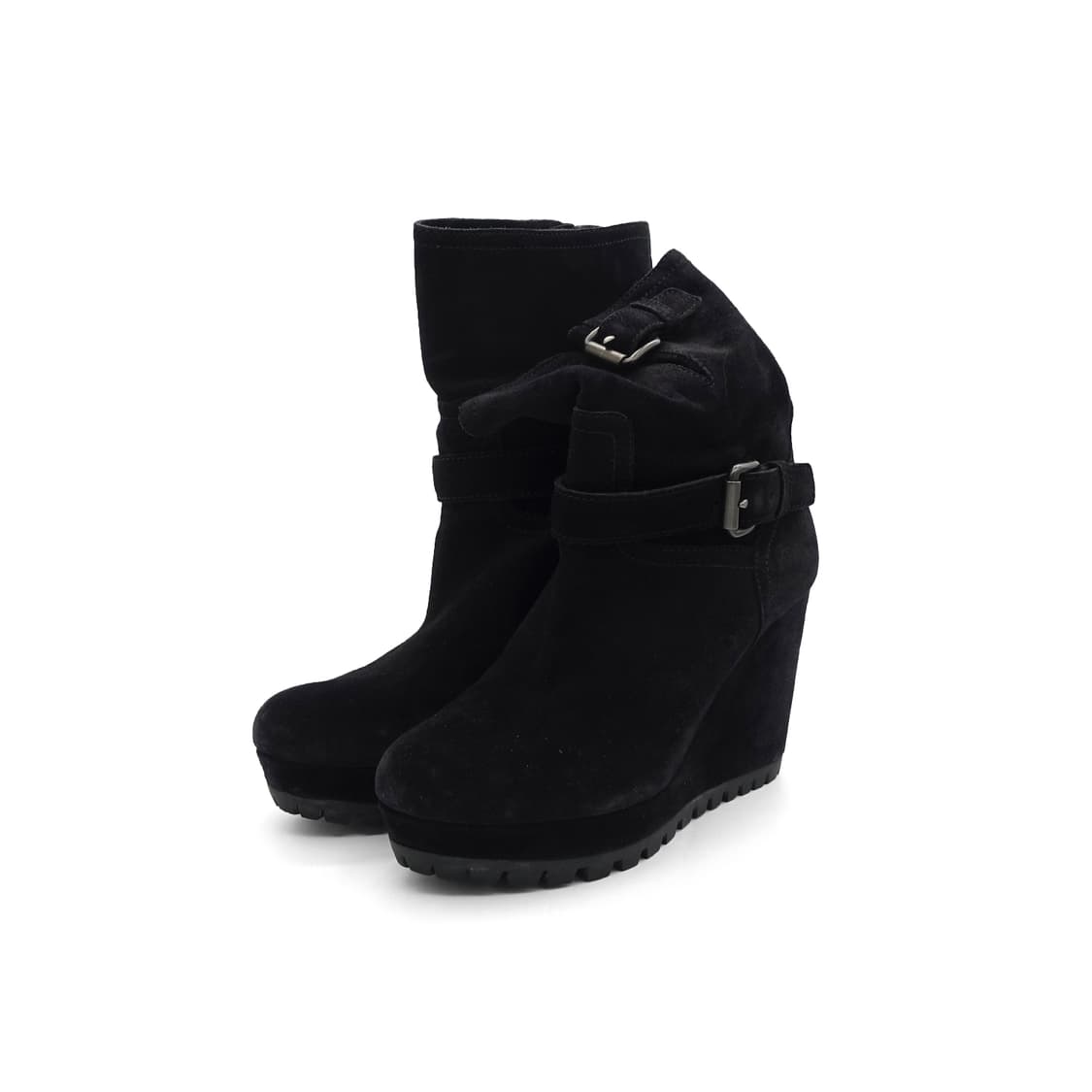 [35/230] PRADA 프라다 스포츠 카프스킨 스웨이드 버클 앵클부츠 상품이미지2