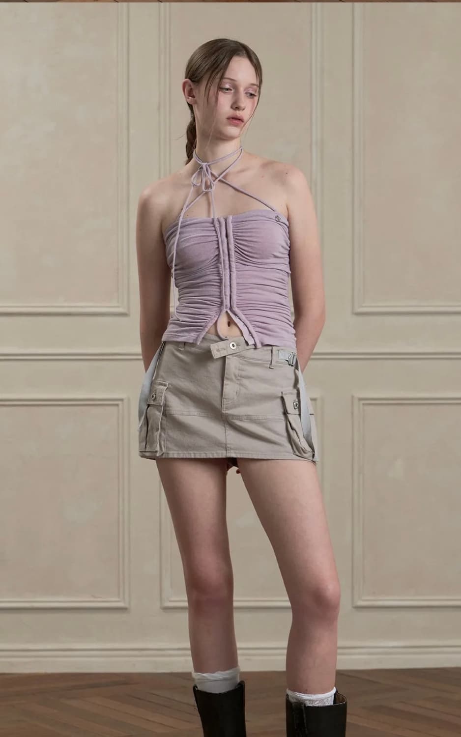 페인오어플레져 NIX Mini skirt grey 상품이미지2