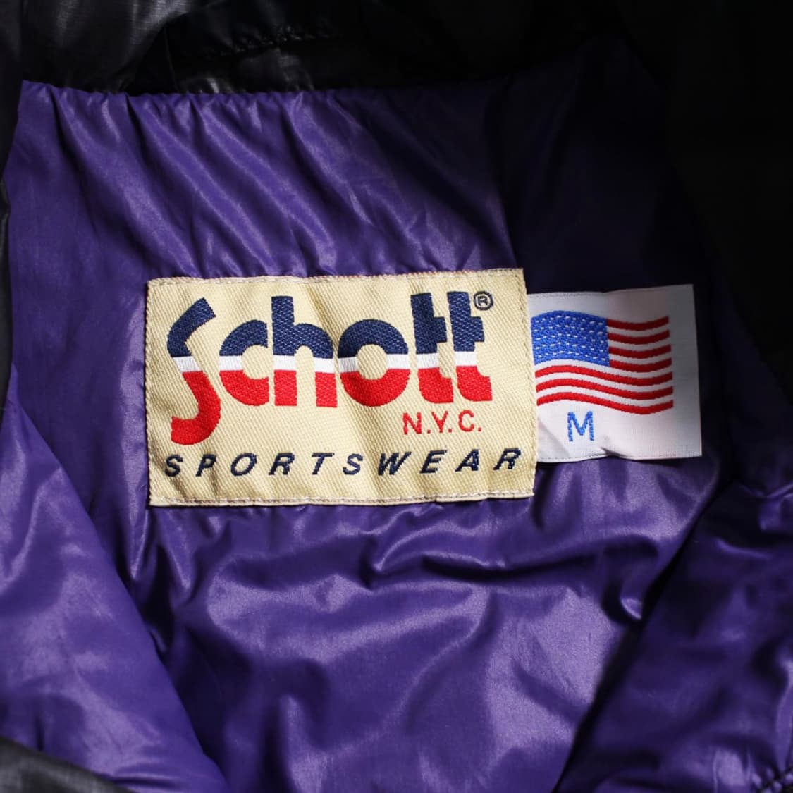 Schott 쇼트 N.Y.C 퍼플 안감 프리마로프트 패딩자켓 상품이미지6