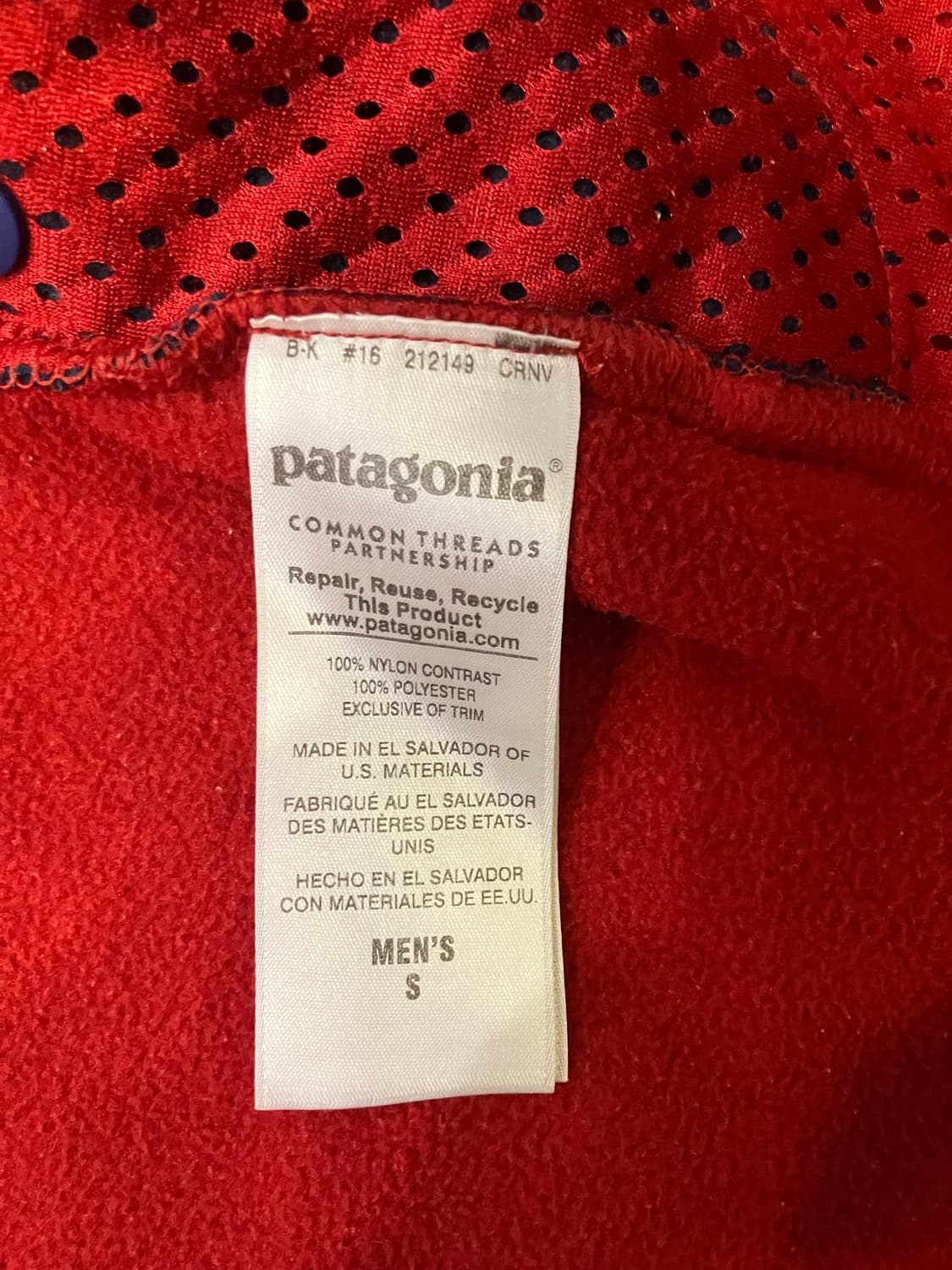 파타고니아 신칠라 쉘드 플리스자켓 S 상품이미지7