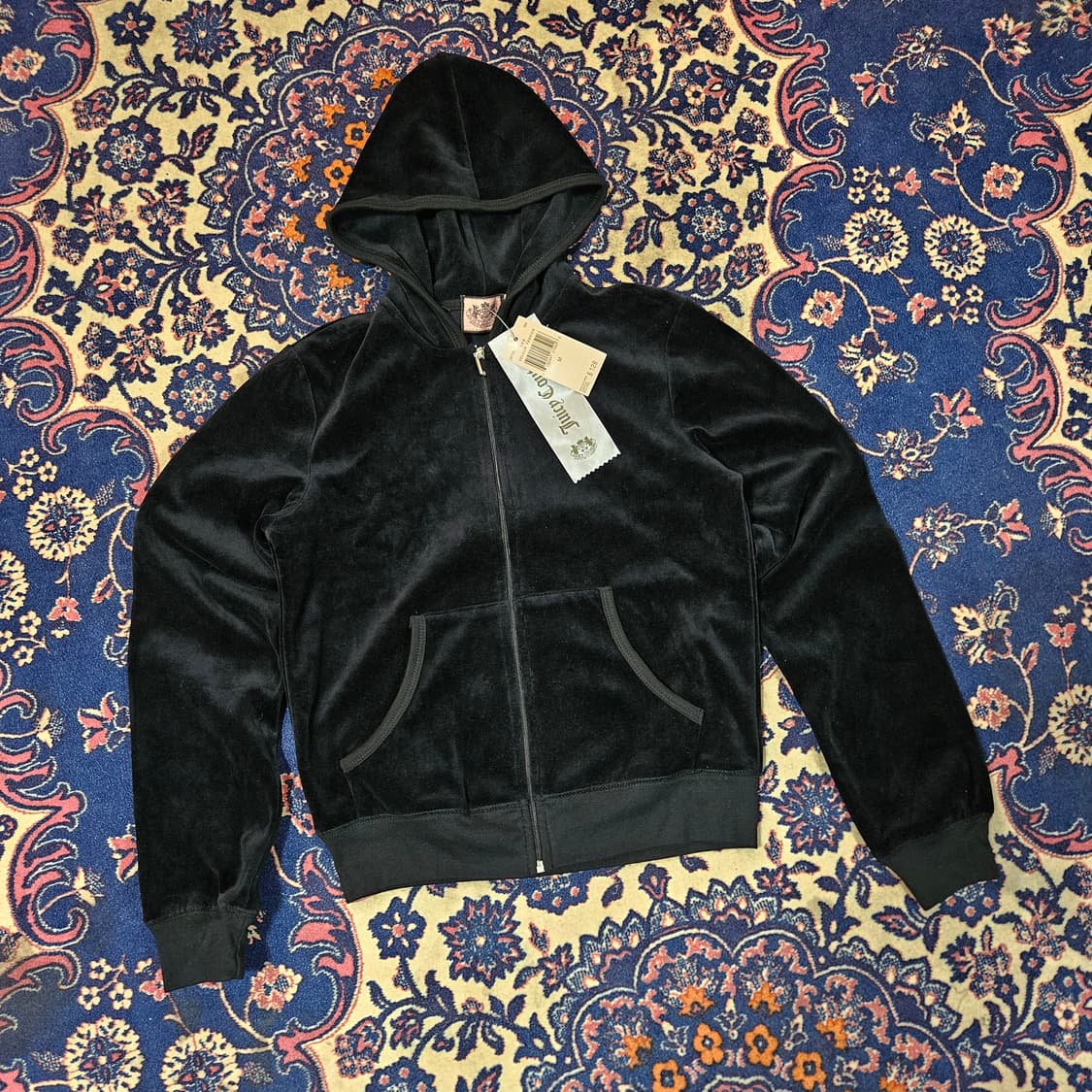 (미사용)쥬시꾸뛰르 y2k 시그니쳐 후드집업 M size 상품이미지2