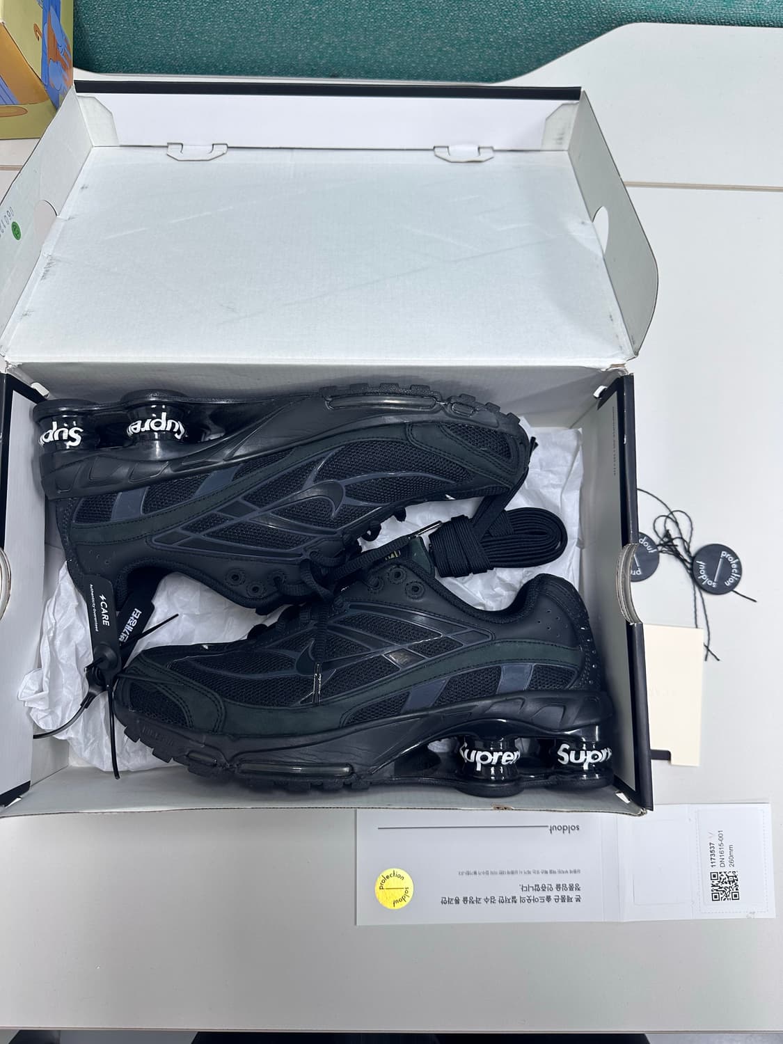 [260] 나이키 x 슈프림 샥스 라이드 2 SP 블랙 상품이미지9
