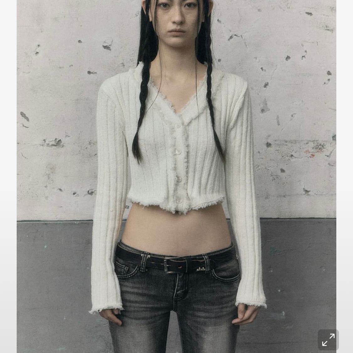 TASSEL COTTON CARDIGAN, IVORY 상품이미지1