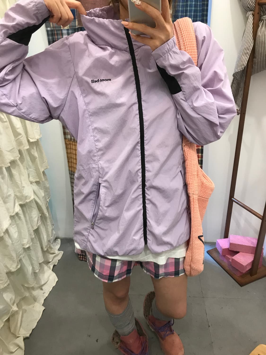 몽벨 연보라 바람막이 상품이미지4