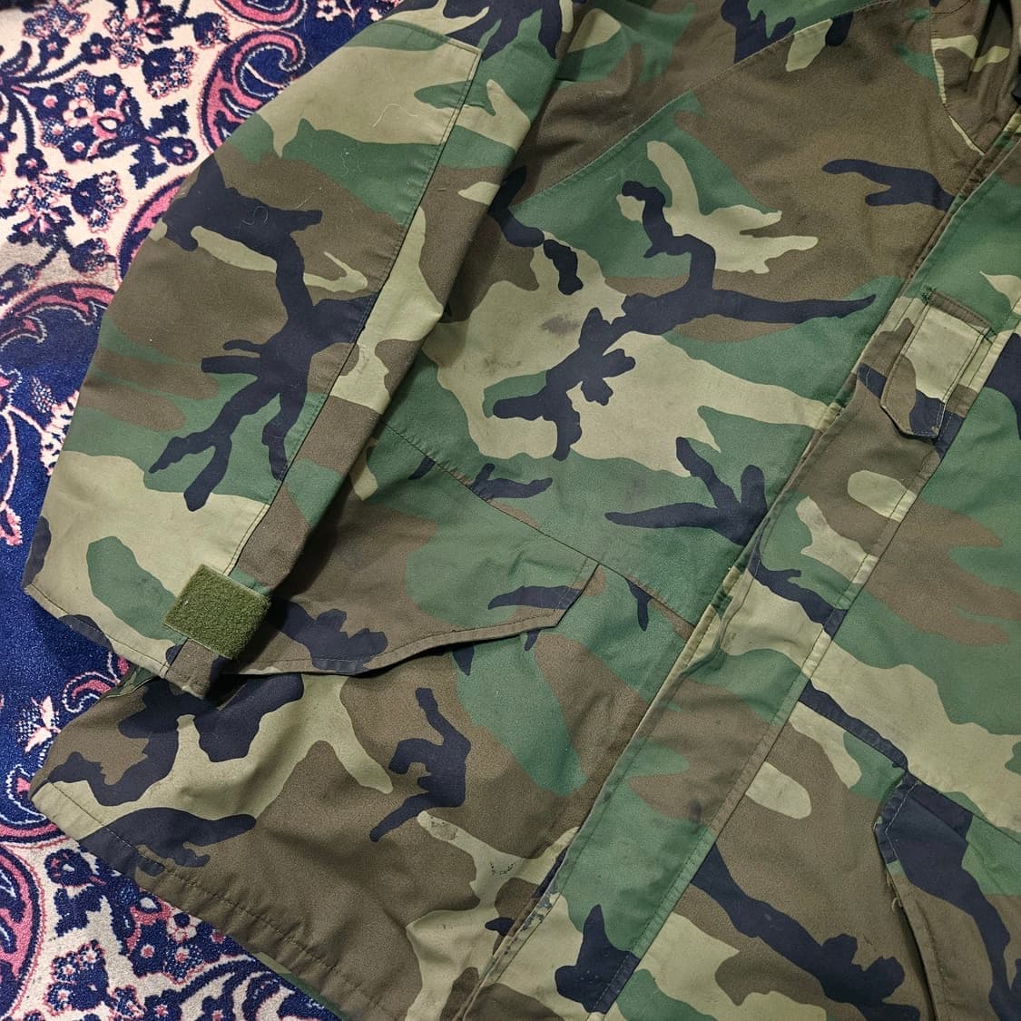 카모플라쥬 빈티지 밀리터리 후드캡 바람막이 자켓 상품이미지6